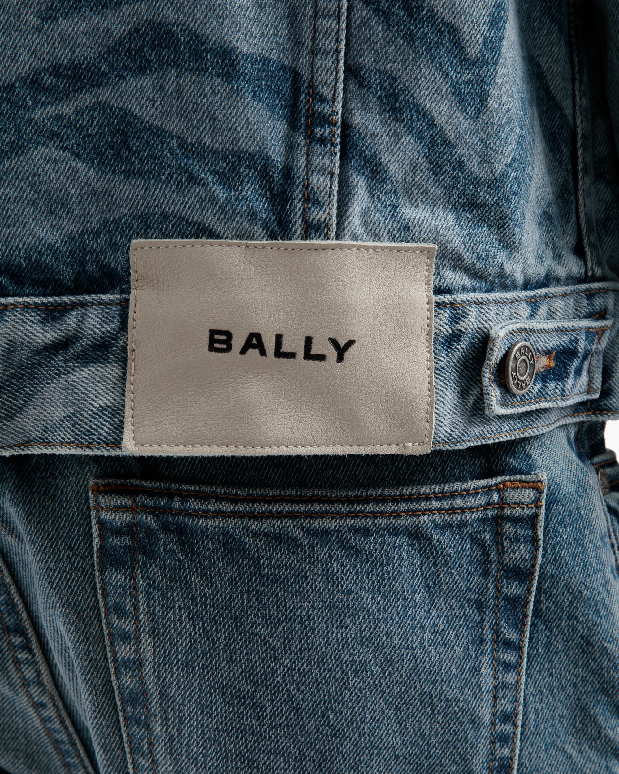 ゼブラ プリント デニム ジャケット ブルー - 男性 - Bally - 04