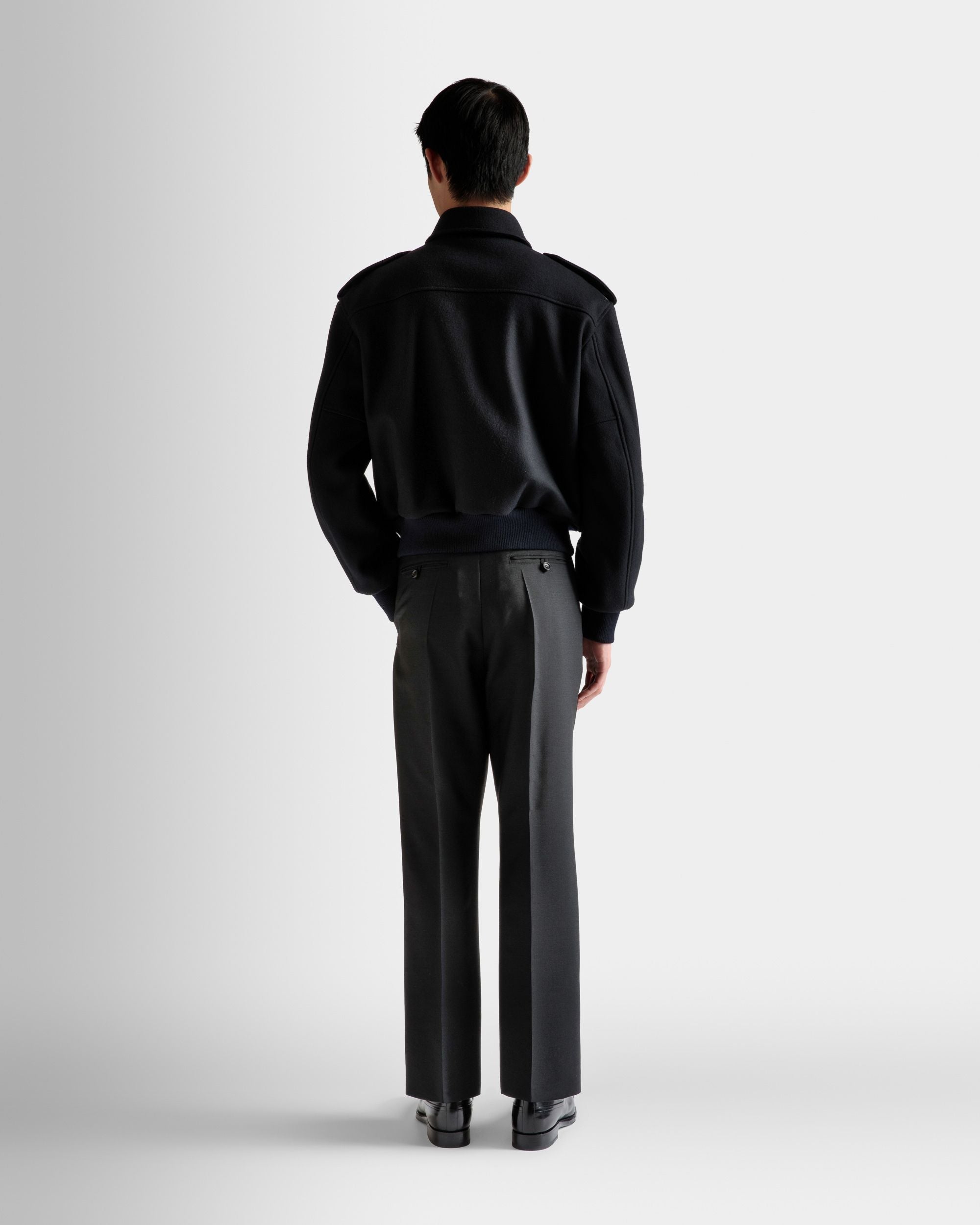 ボンバージャケット ネイビー ウールブレンド - 男性 - Bally - 06