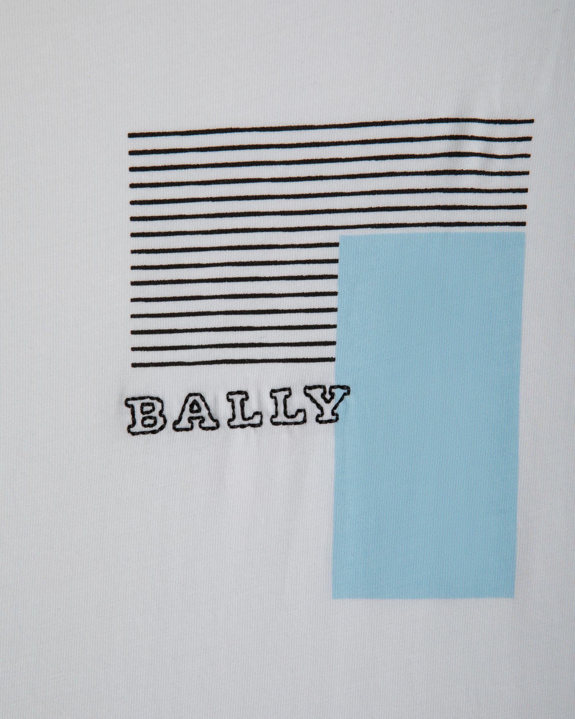 T-Shirt In White Cotton - 男性 - Bally - 02