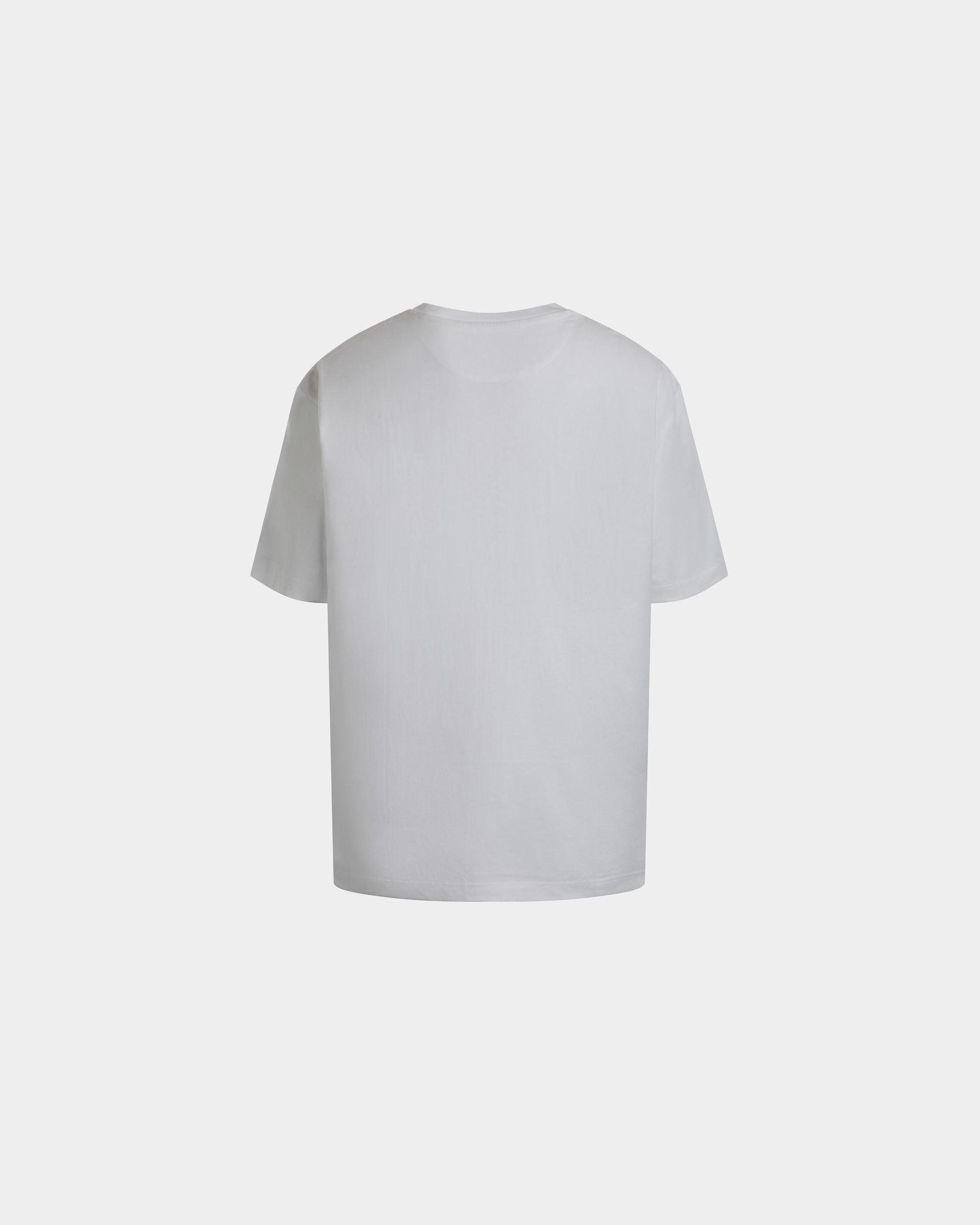 T-Shirt In White Cotton - 男性 - Bally - 03