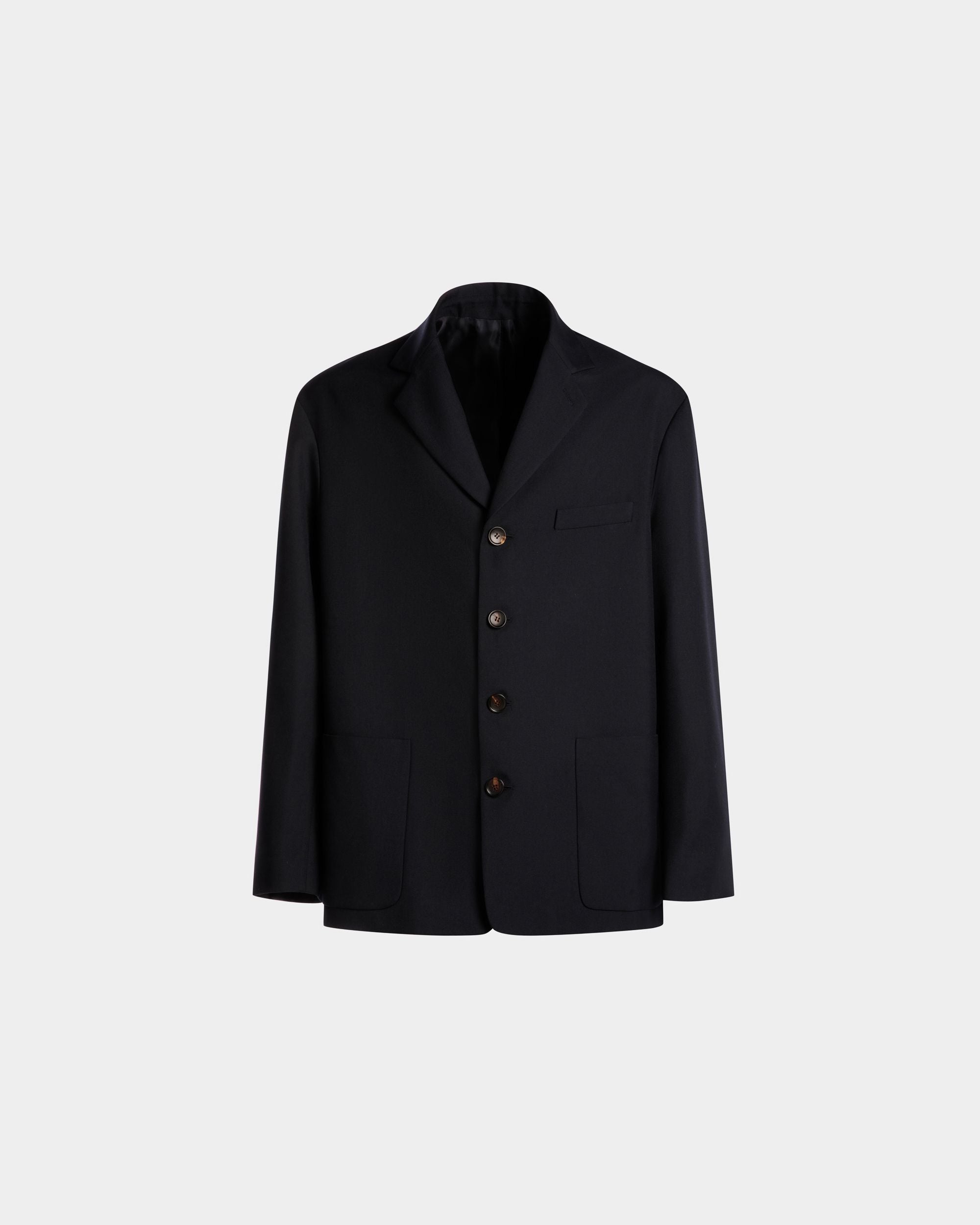 ジャケット Navy Blue ウールブレンド - 男性 - Bally - 01
