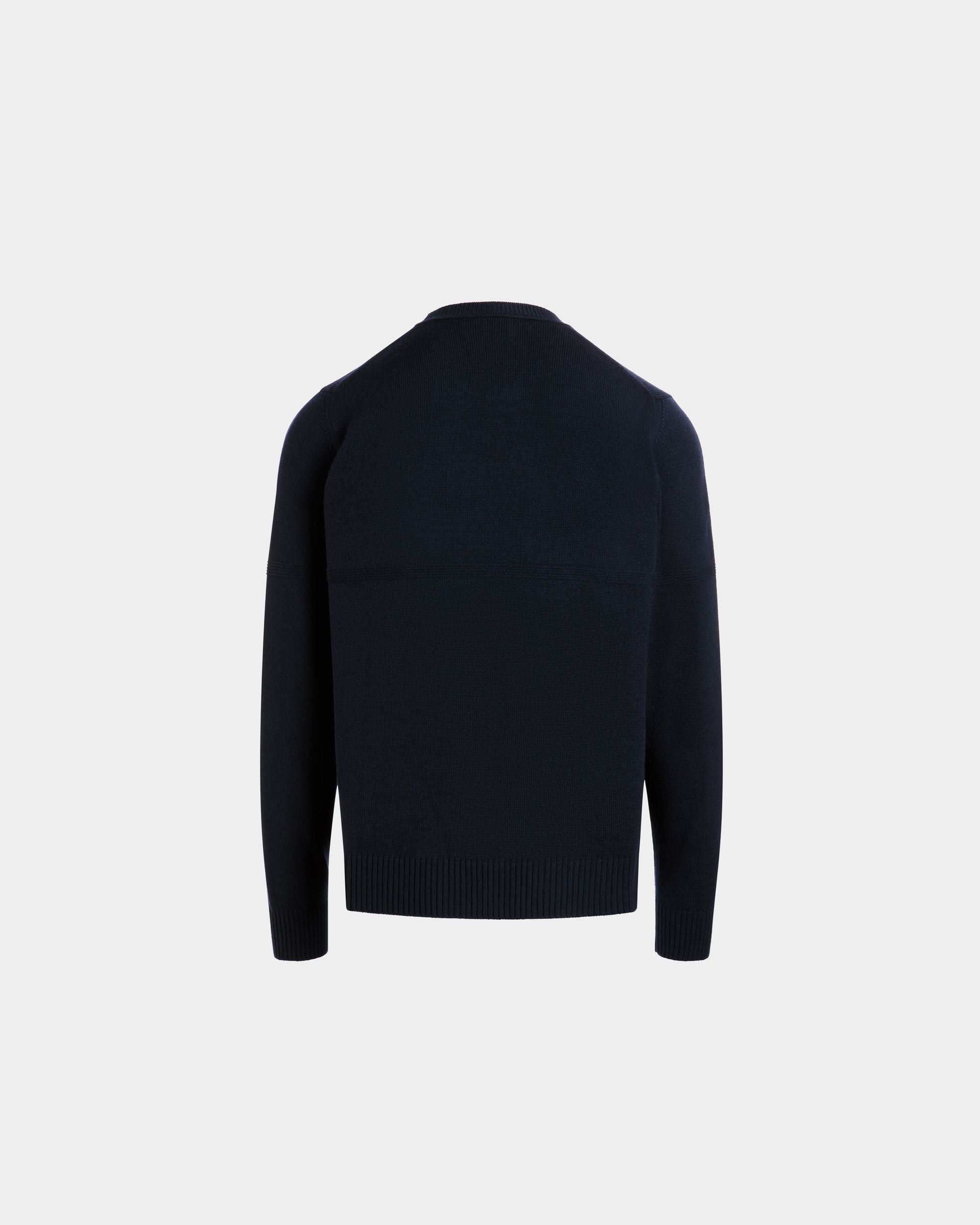 Sweater In Blue Wool - 男性 - Bally - 03