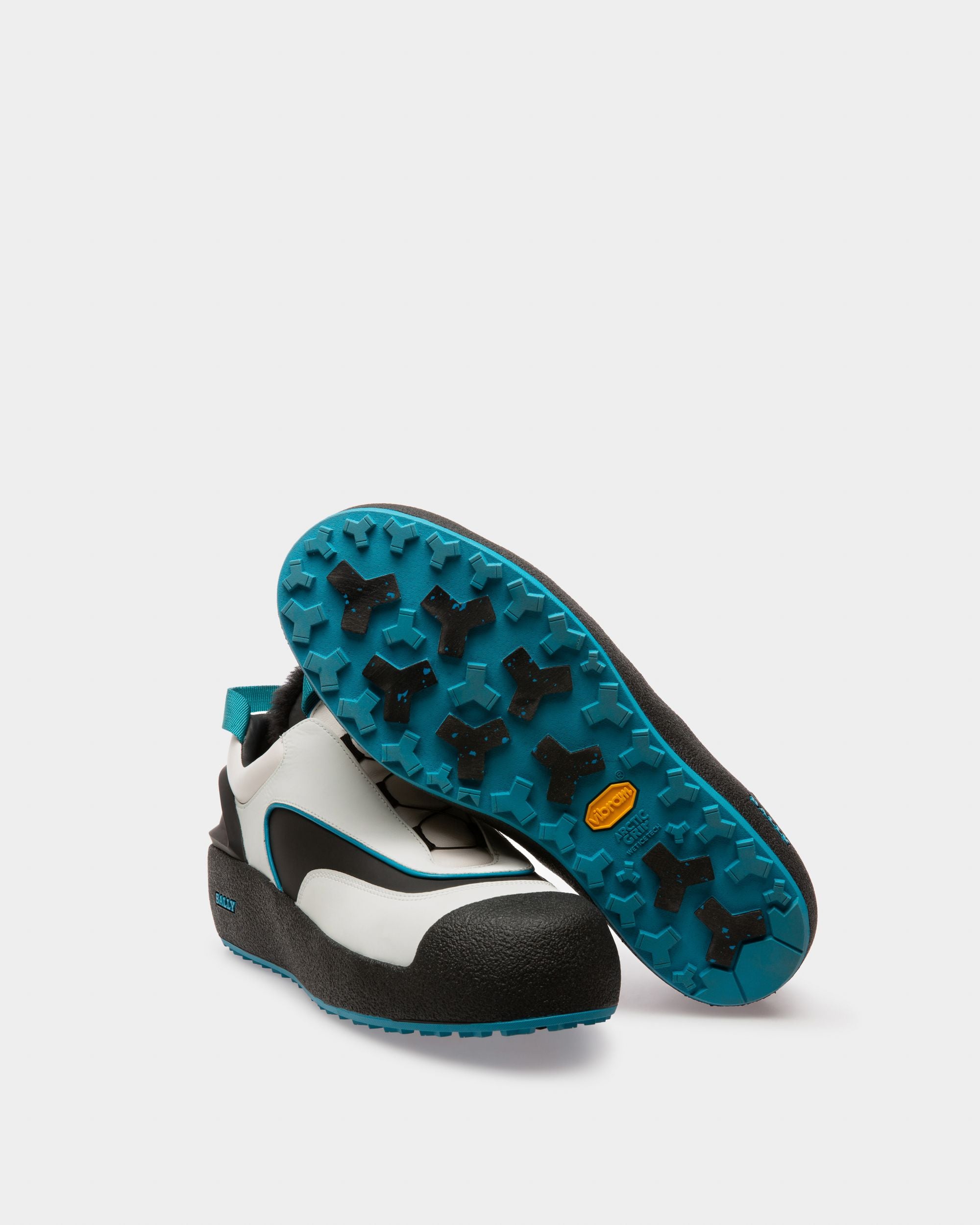 Curtys ホワイト＆ブラック レザー スノーブーツ - 男性 - Bally - 05