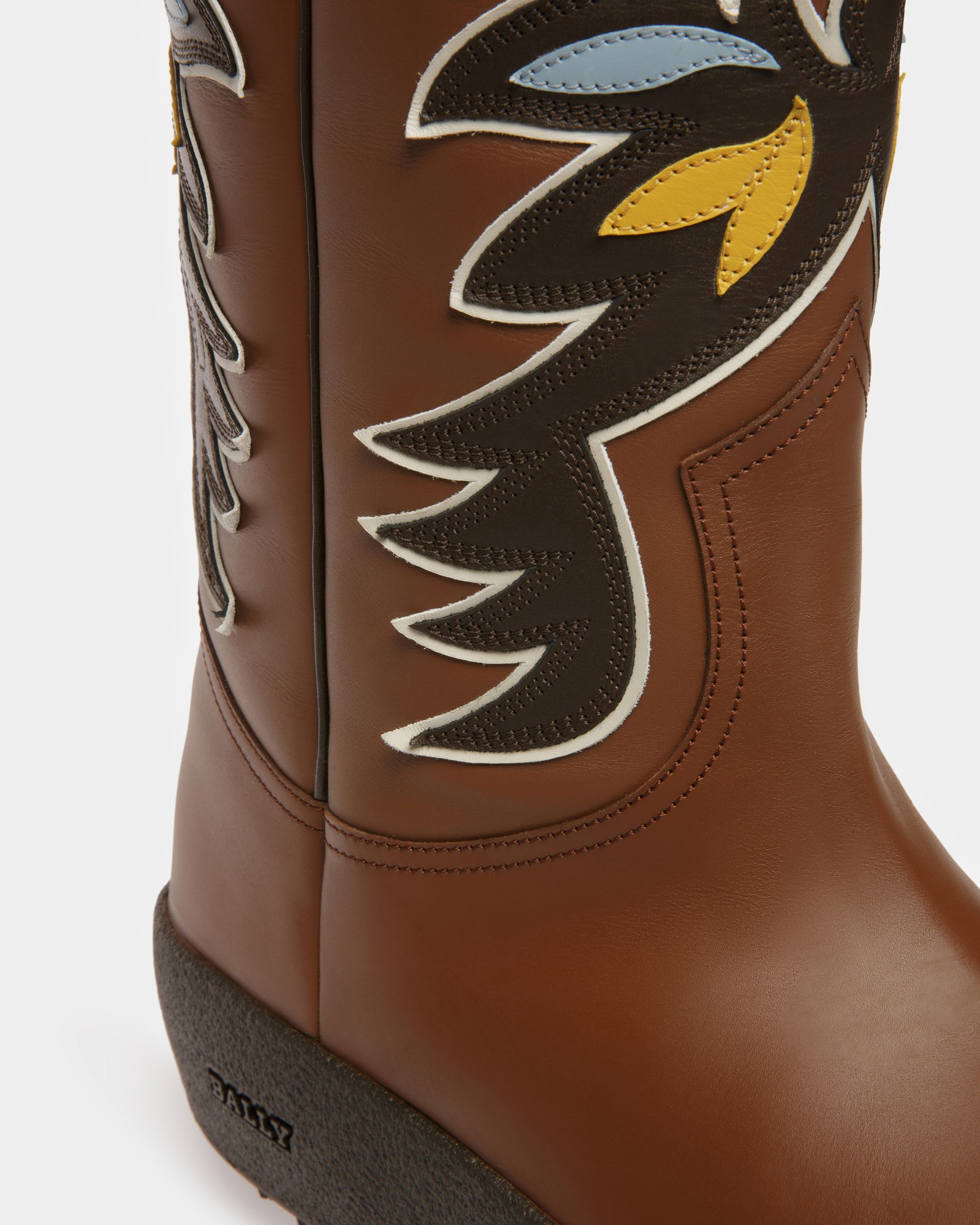 Chambery ブラウン＆エボニーブラウン レザー スノーブーツ - 男性 - Bally - 06