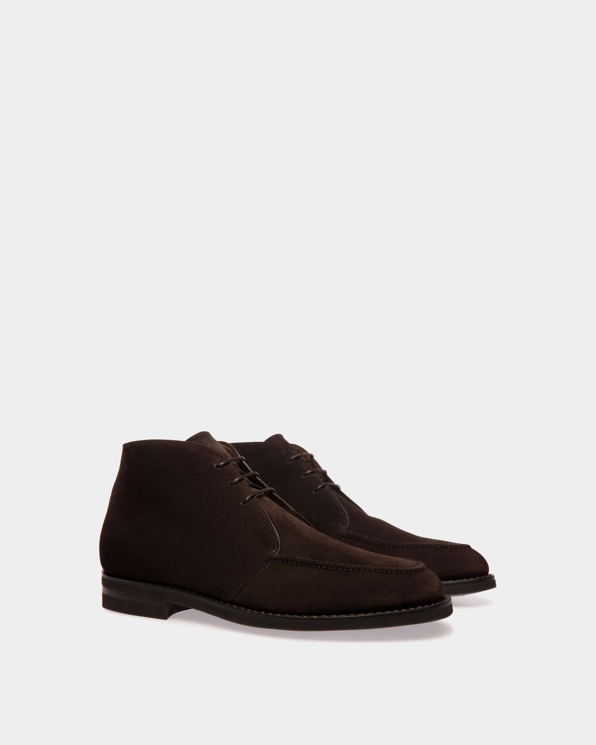 Schoenen ブーティ エバノブラウン スエードレザー - 男性 - Bally - 02