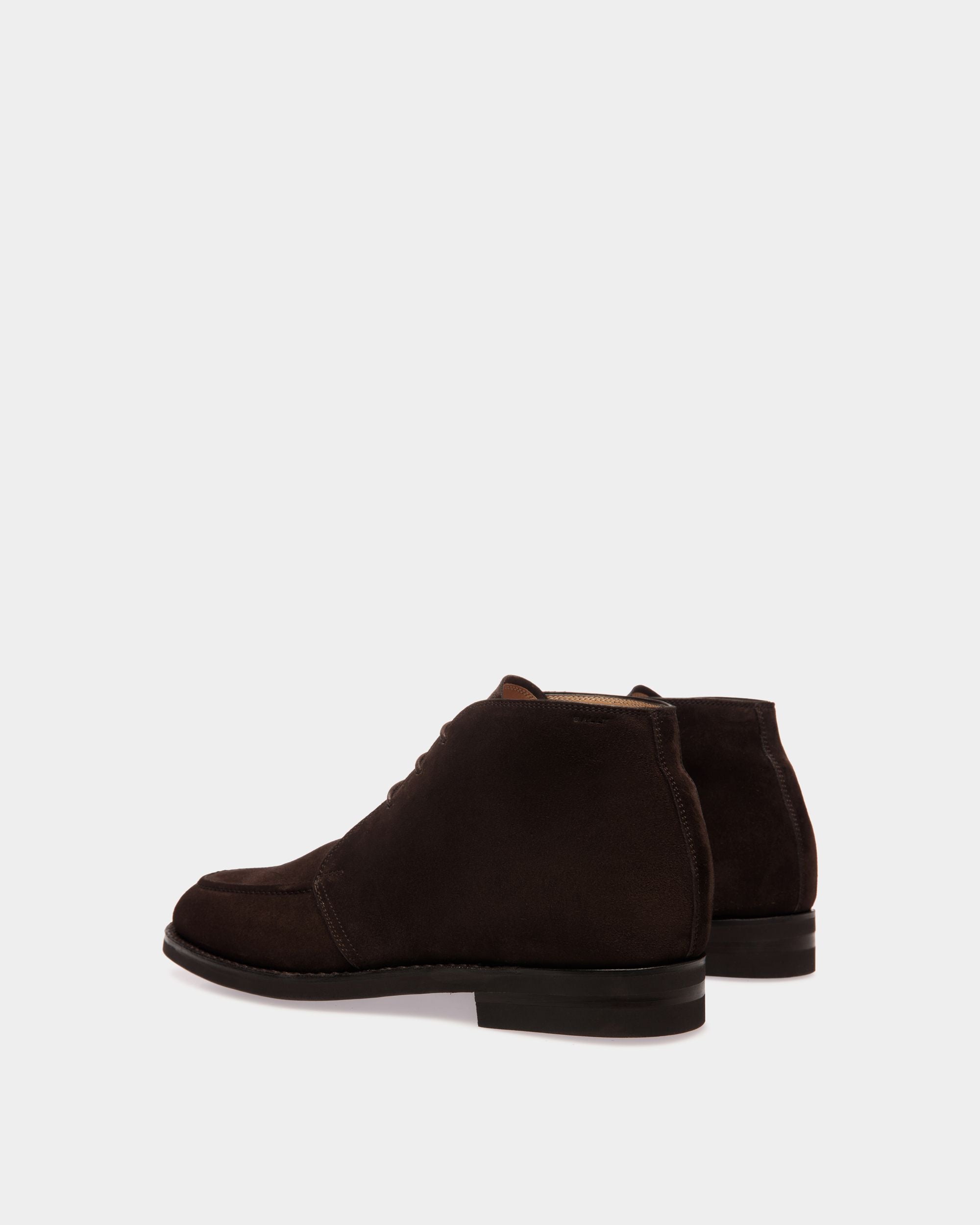 Schoenen ブーティ エバノブラウン スエードレザー - 男性 - Bally - 03