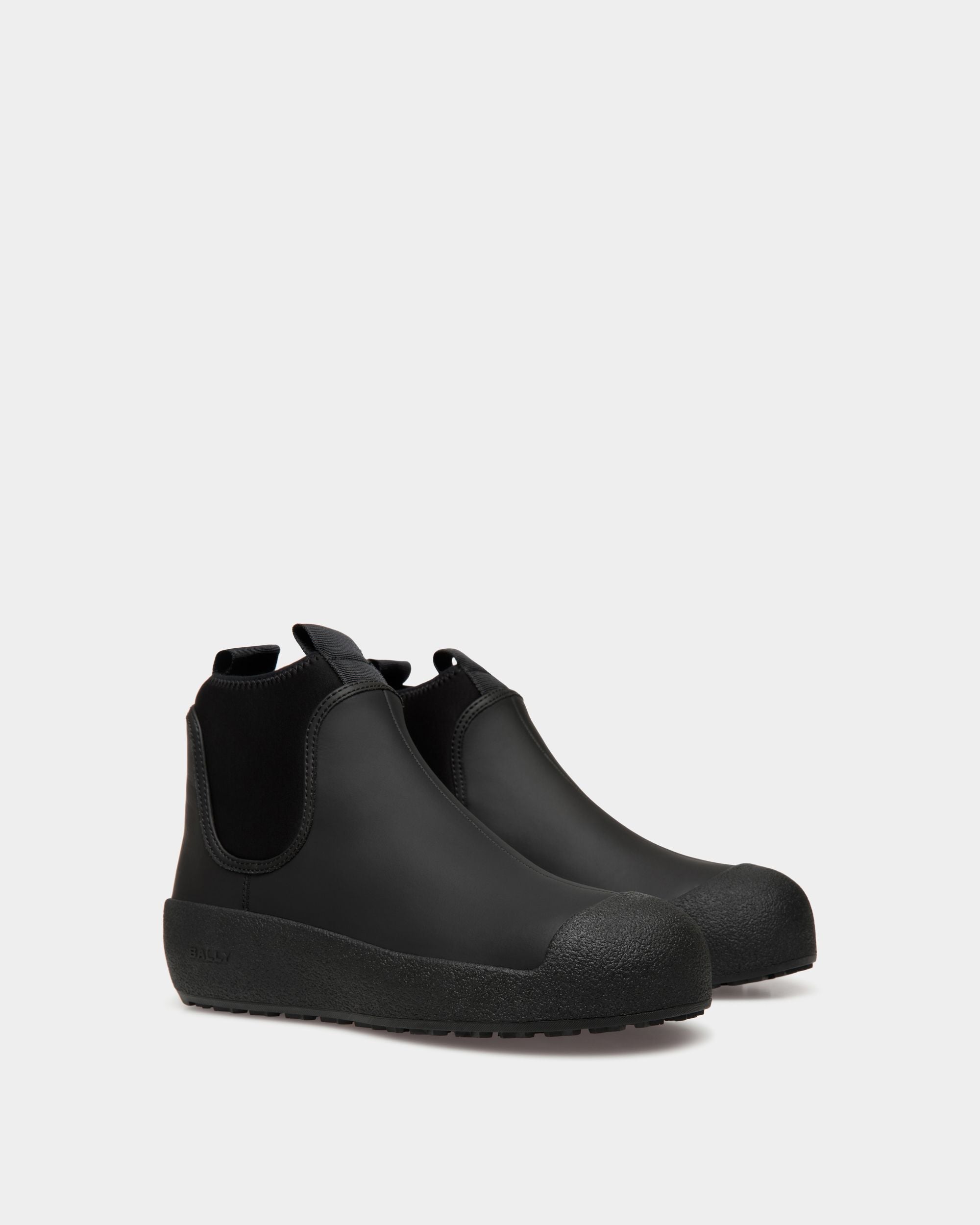 Bally Curling ブーティ ブラック ラバーコーティングレザー - 男性 - Bally - 03