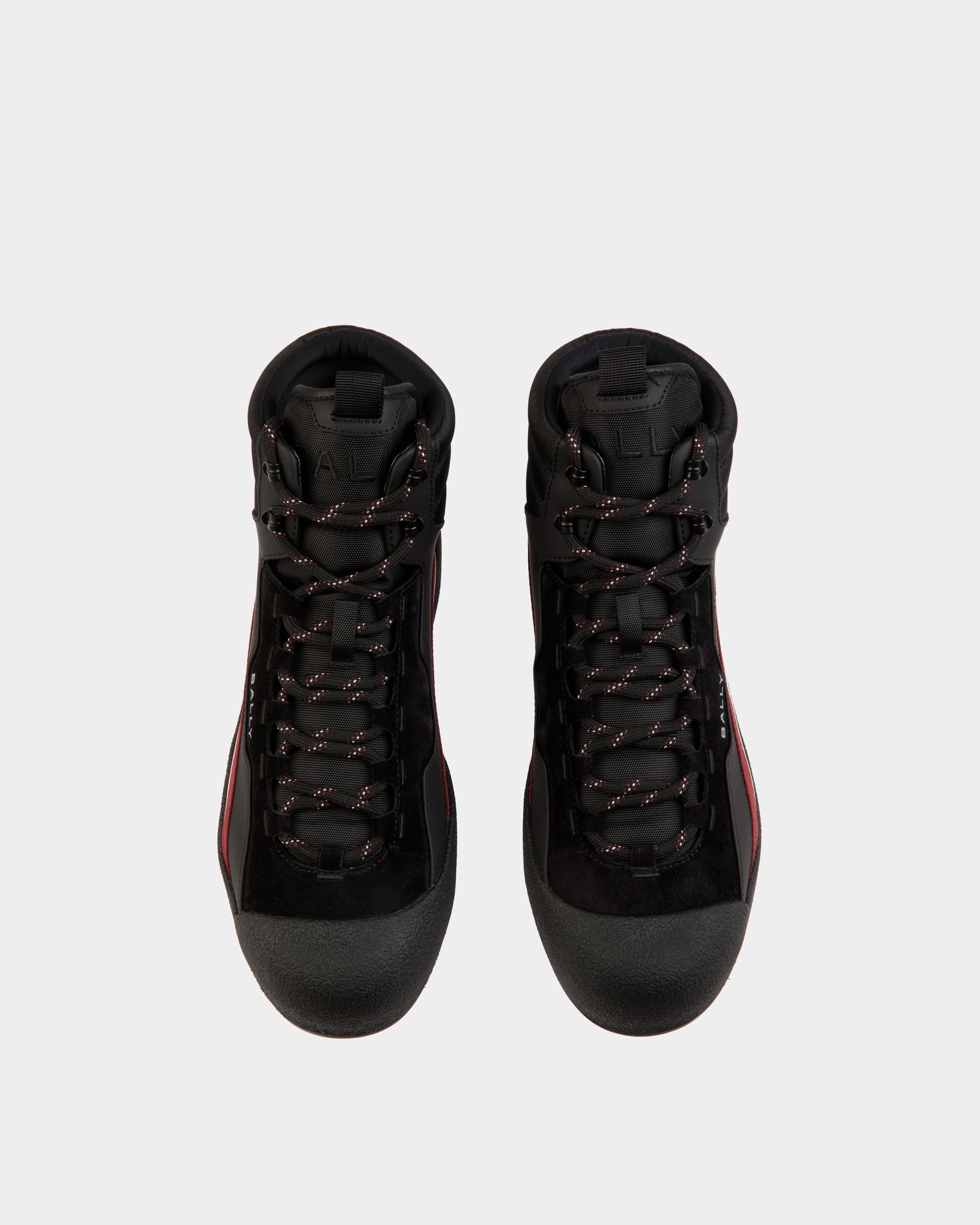 Bally Curling ブーティ ブラック ラバーコーティングレザー＆ファブリック - 男性 - Bally - 05