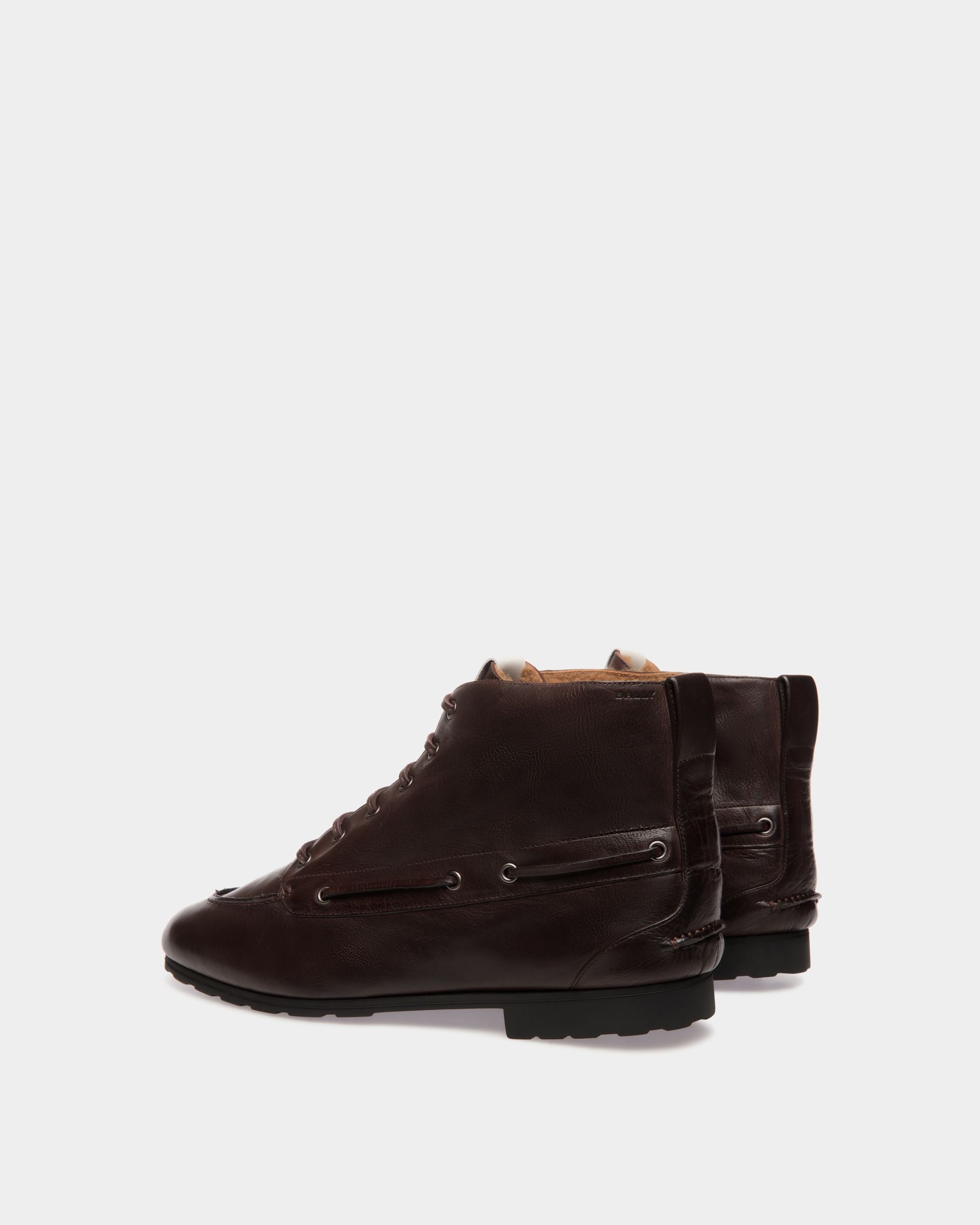 Winter Capsule ブーティ エバノブラウン レザー - 男性 - Bally - 04