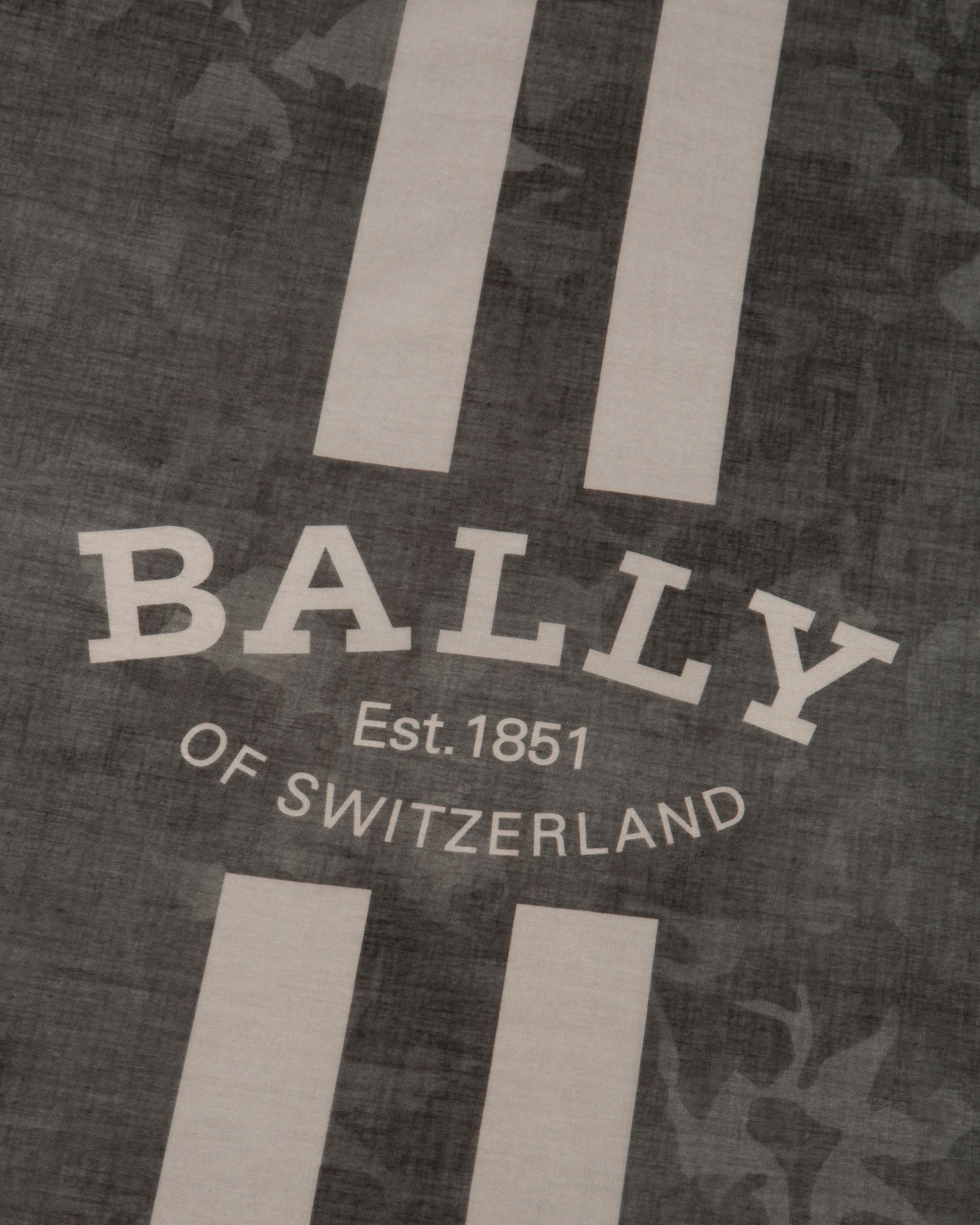 ブラック コットン スカーフ - 男性 - Bally - 03