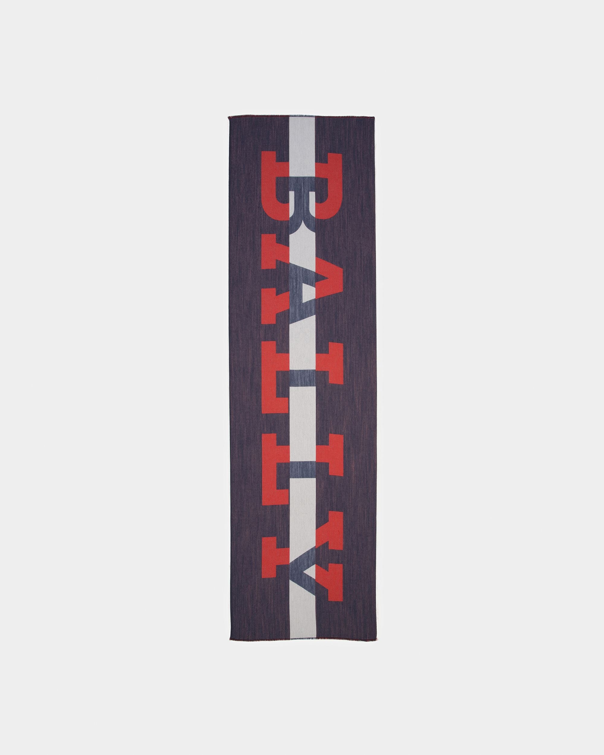 Bally ロゴ スカーフ インク ウール／コットン／シルク／ビスコース ロゴ スカーフ - 男性 - Bally - 02