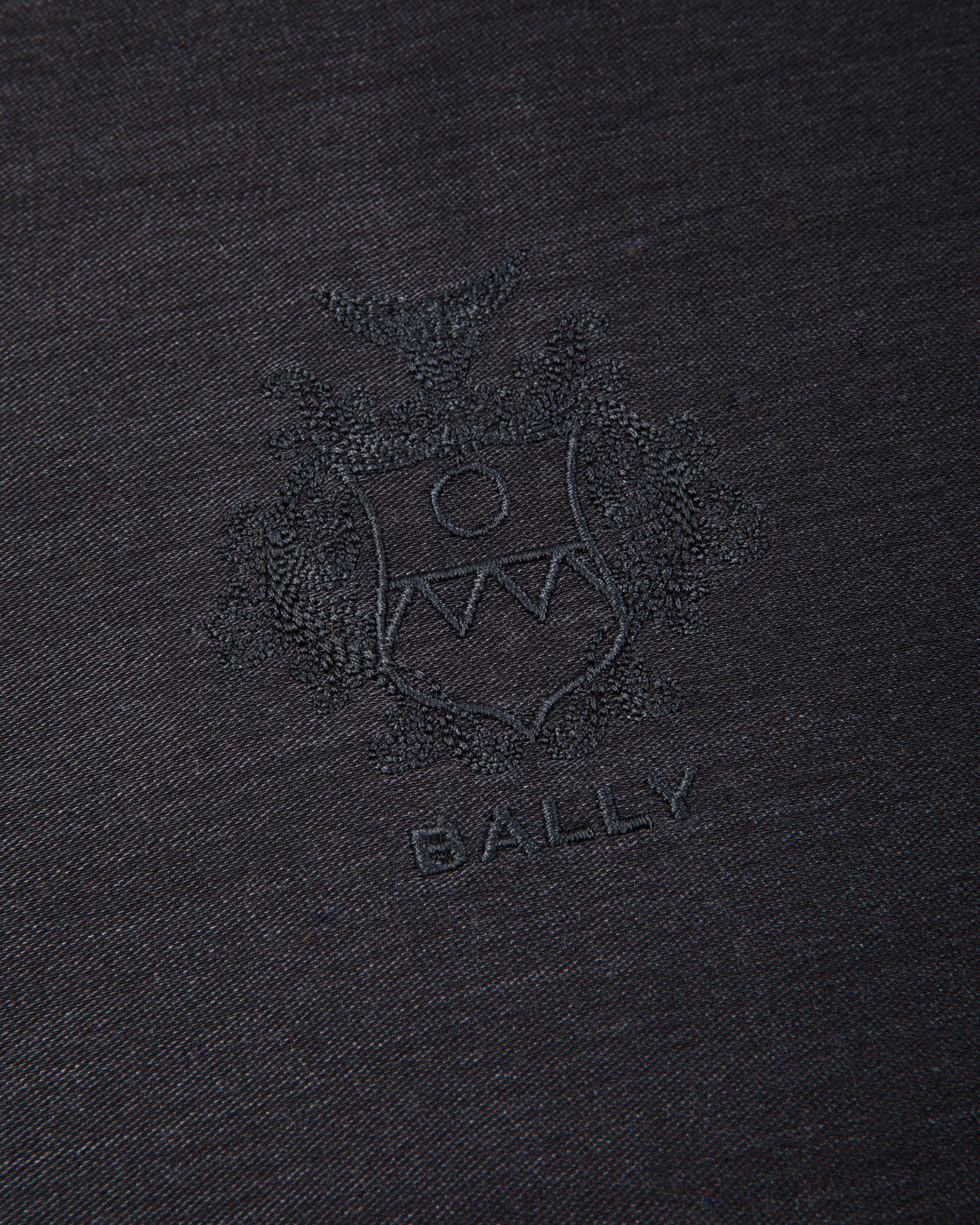 マフラー Ballyクレスト ネイビーブルー シルク＆カシミア - 男性 - Bally - 03