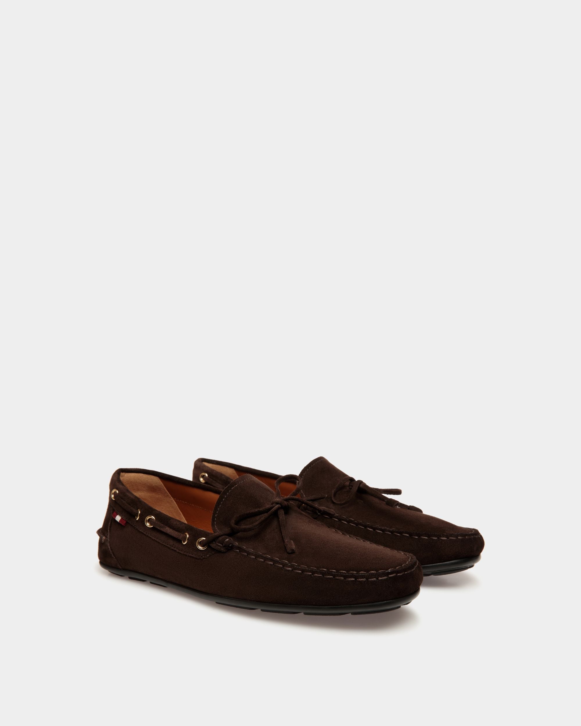 Clay ドライビングシューズ エバノブラウン スエード - 男性 - Bally - 02