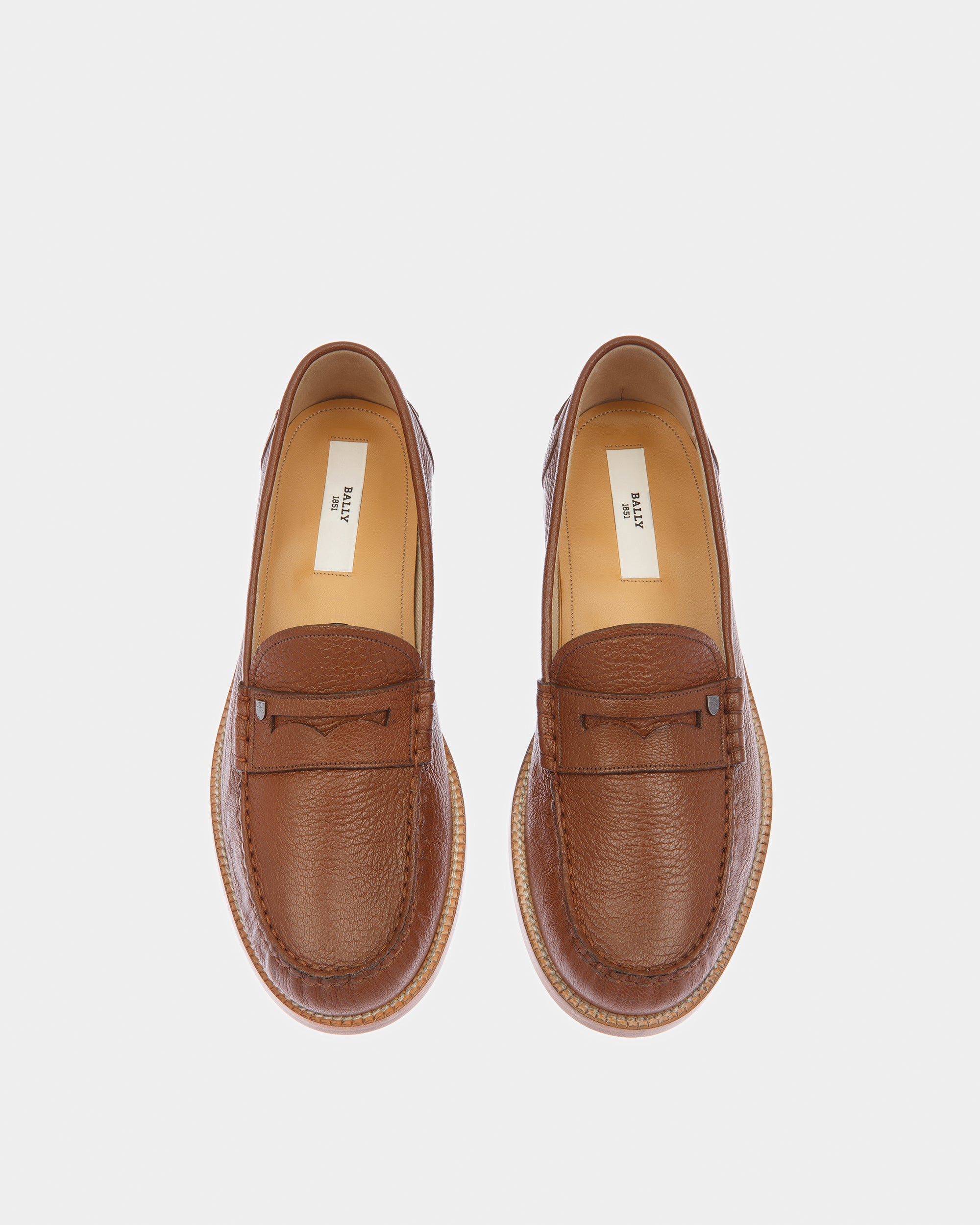 Ron ブラウン レザー モカシン - 男性 - Bally - 02
