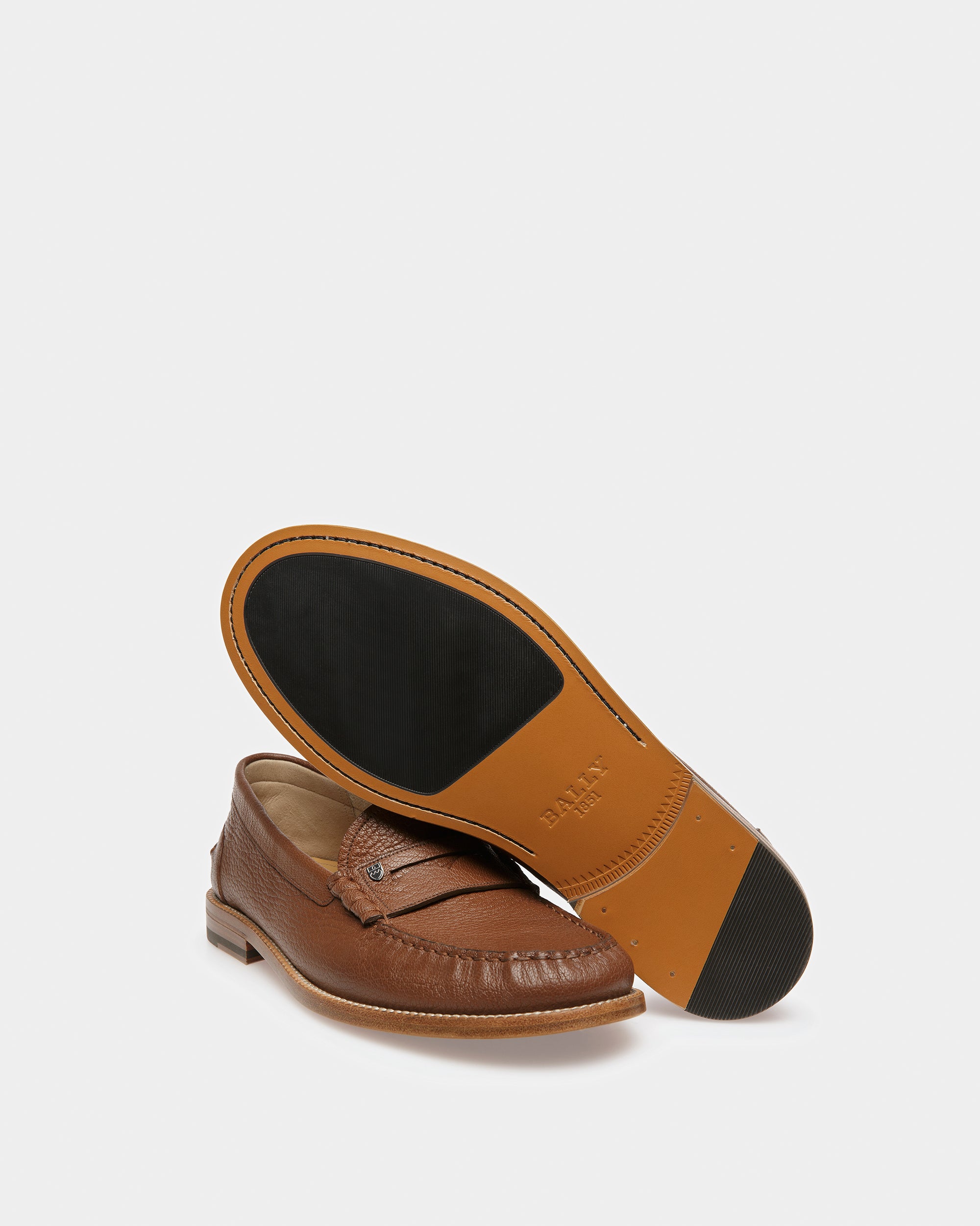 Ron ブラウン レザー モカシン - 男性 - Bally - 05