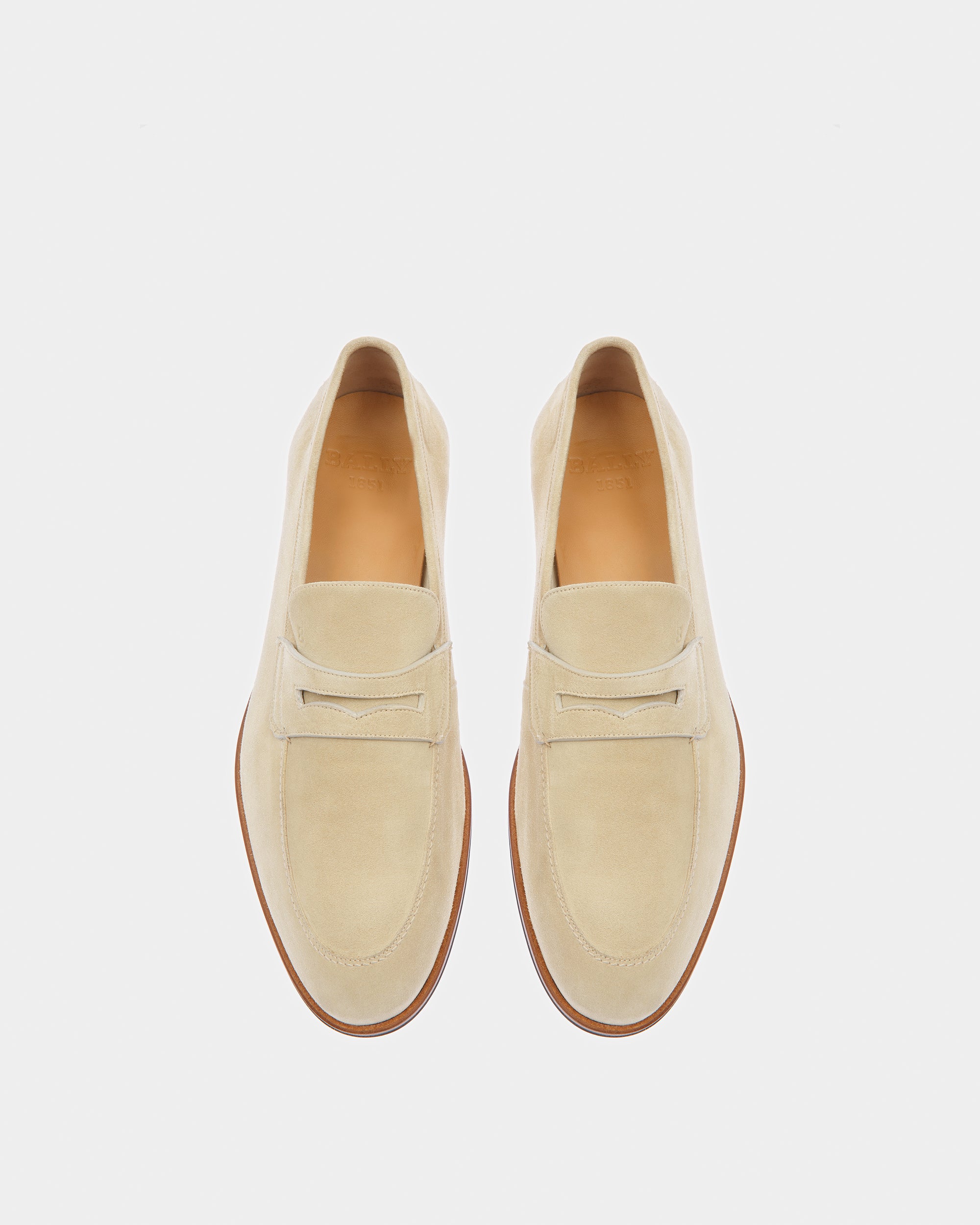 Webb フォッシルベージュ レザー ローファー - 男性 - Bally - 02