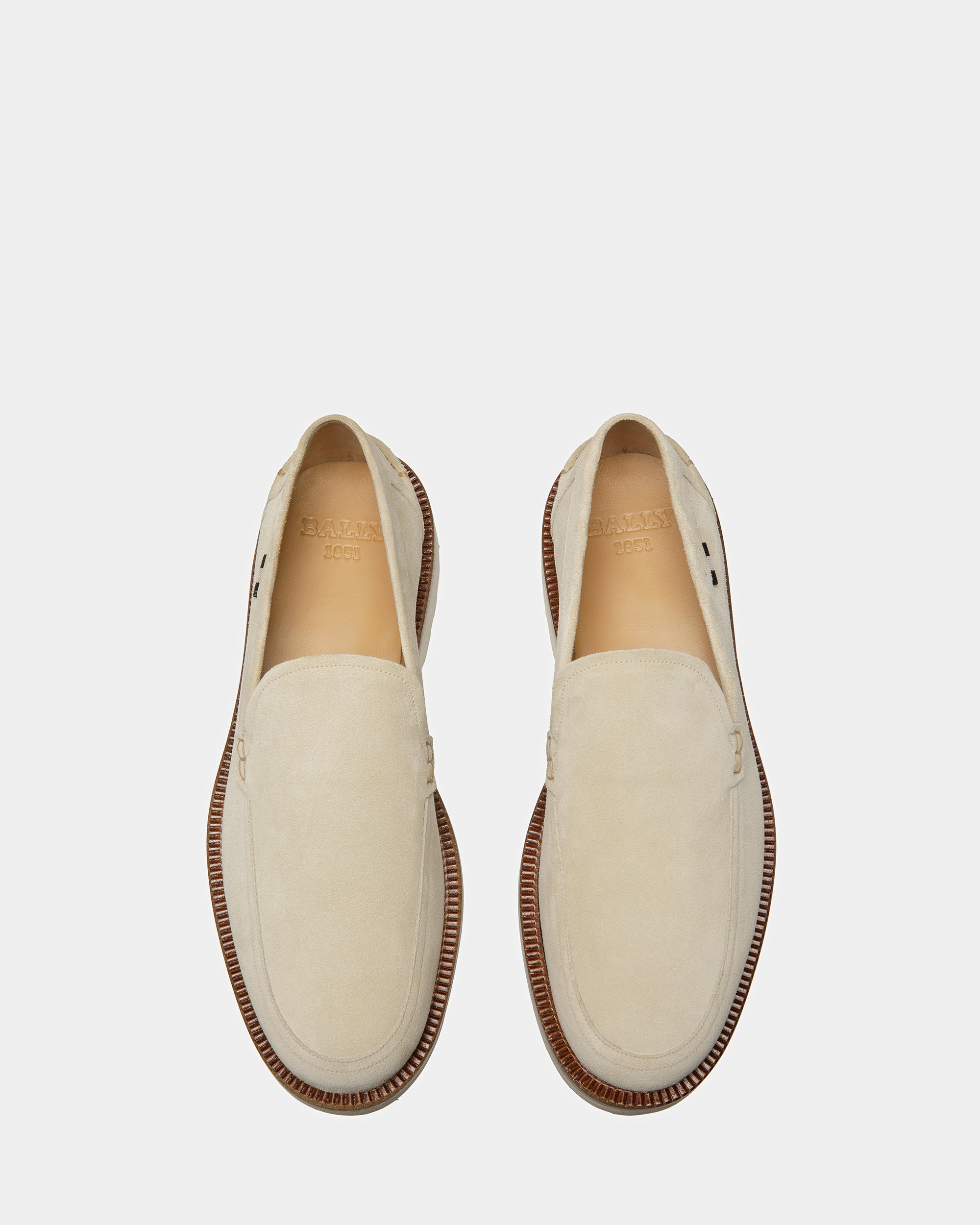 Novald フォッシルベージュ レザー ローファー - 男性 - Bally - 04