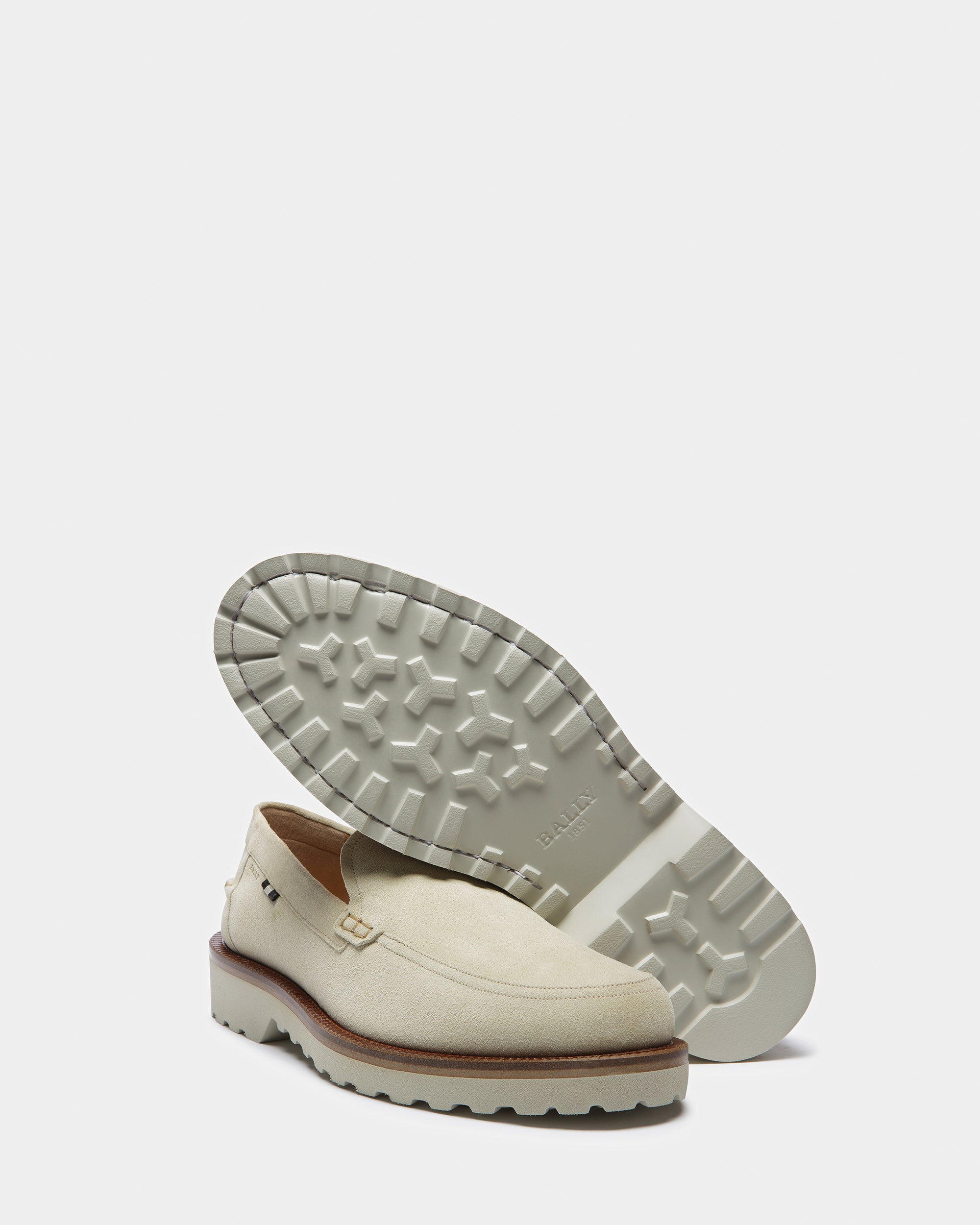 Novald フォッシルベージュ レザー ローファー - 男性 - Bally - 06