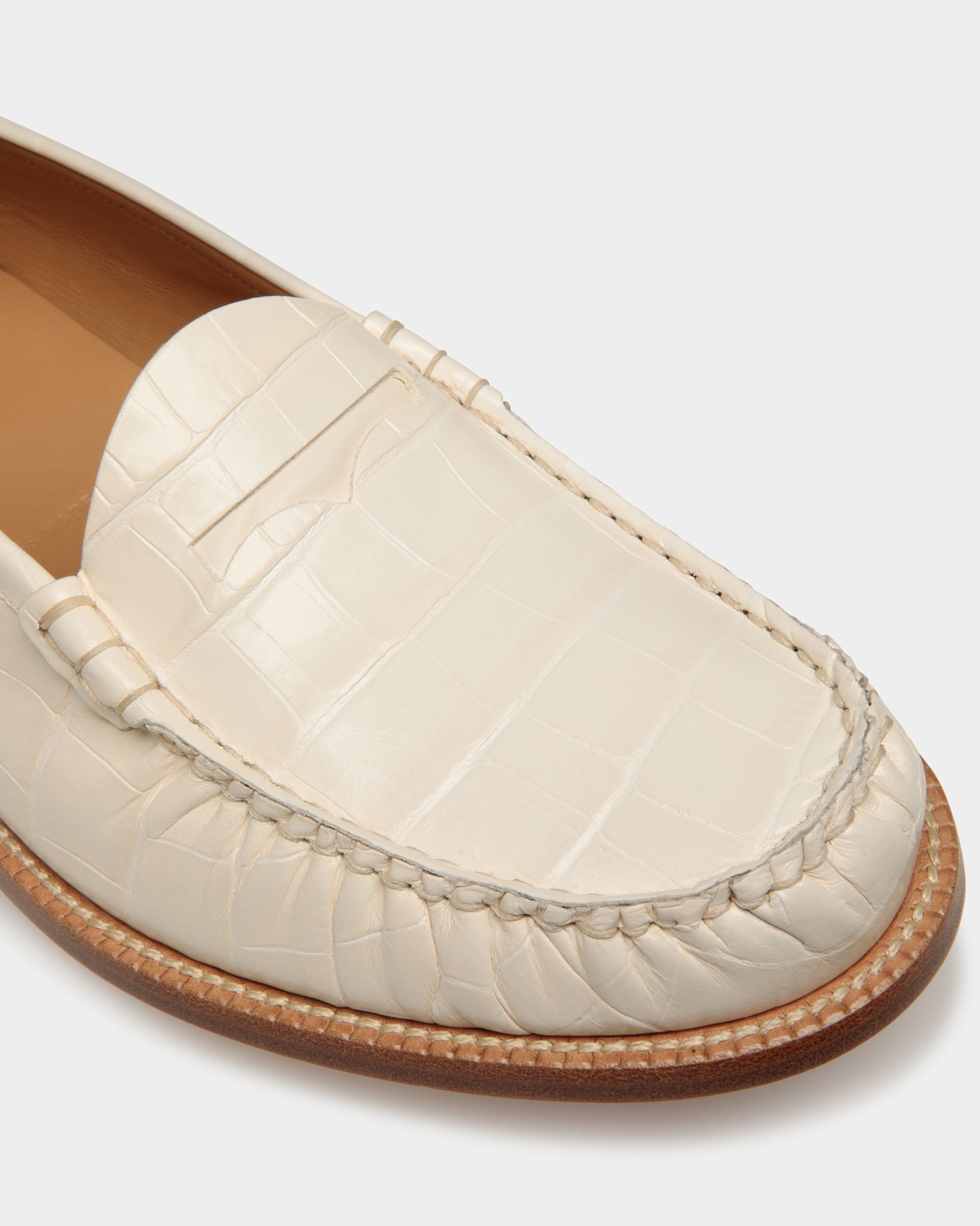 Rome モカシン ボーンホワイト レザー - 男性 - Bally - 05