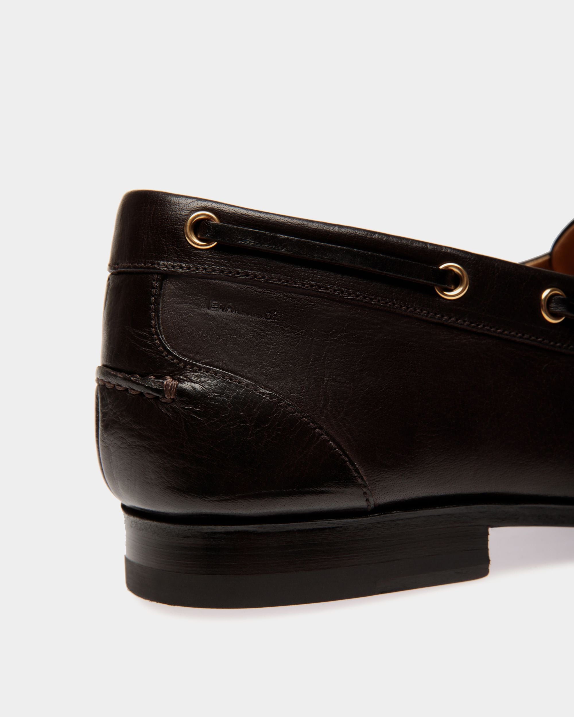 Plume モカシン ダークブラウン レザー - 男性 - Bally - 04