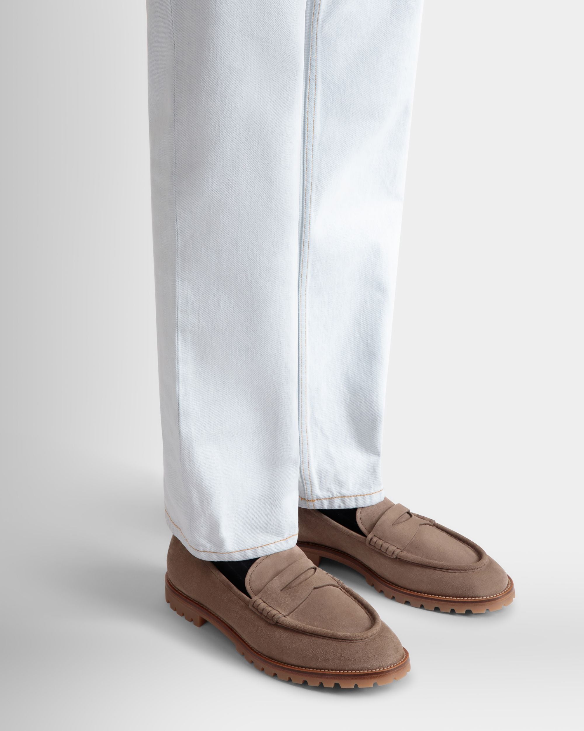 Solaria ローファー トープブラウン スエード - 男性 - Bally - 02
