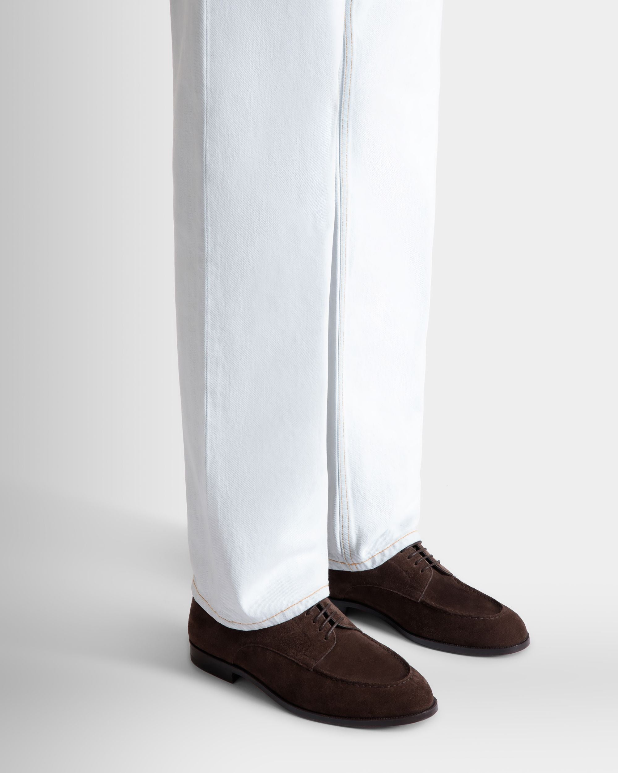 Carl ダービーシューズ エバノブラウン スエード - 男性 - Bally - 02
