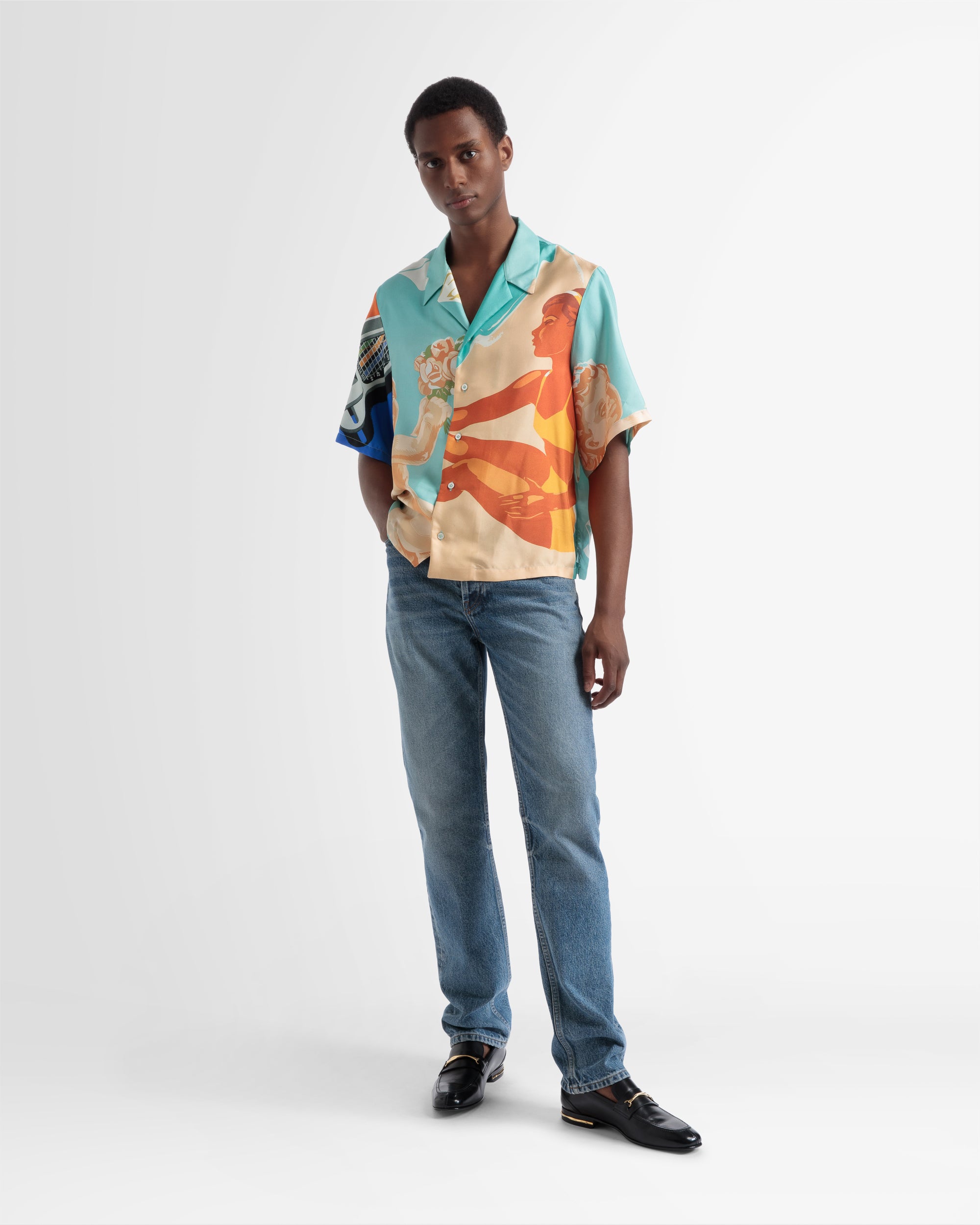 シルク ボウリングシャツ マルチカラー - 男性 - Bally - 01