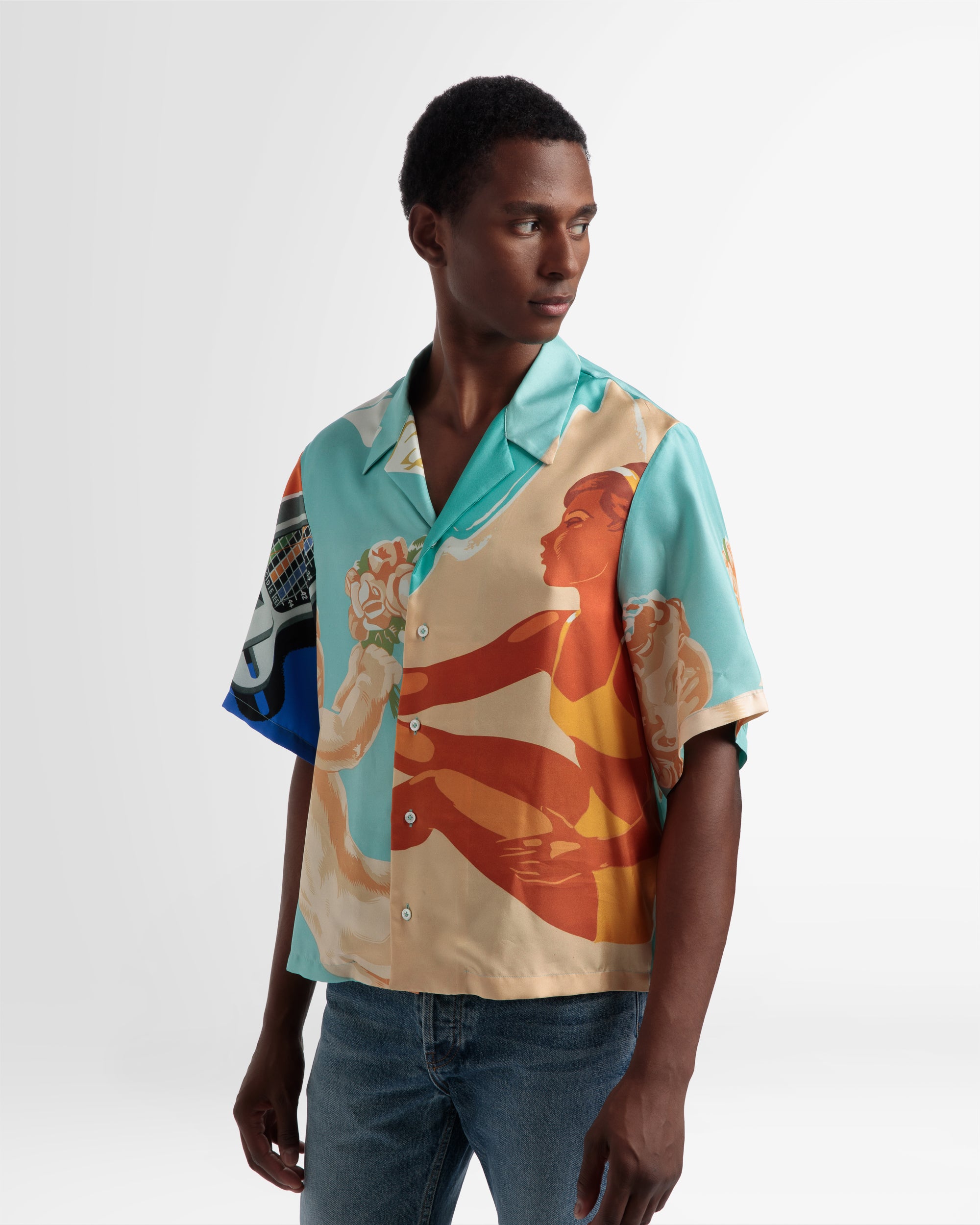 シルク ボウリングシャツ マルチカラー - 男性 - Bally - 02