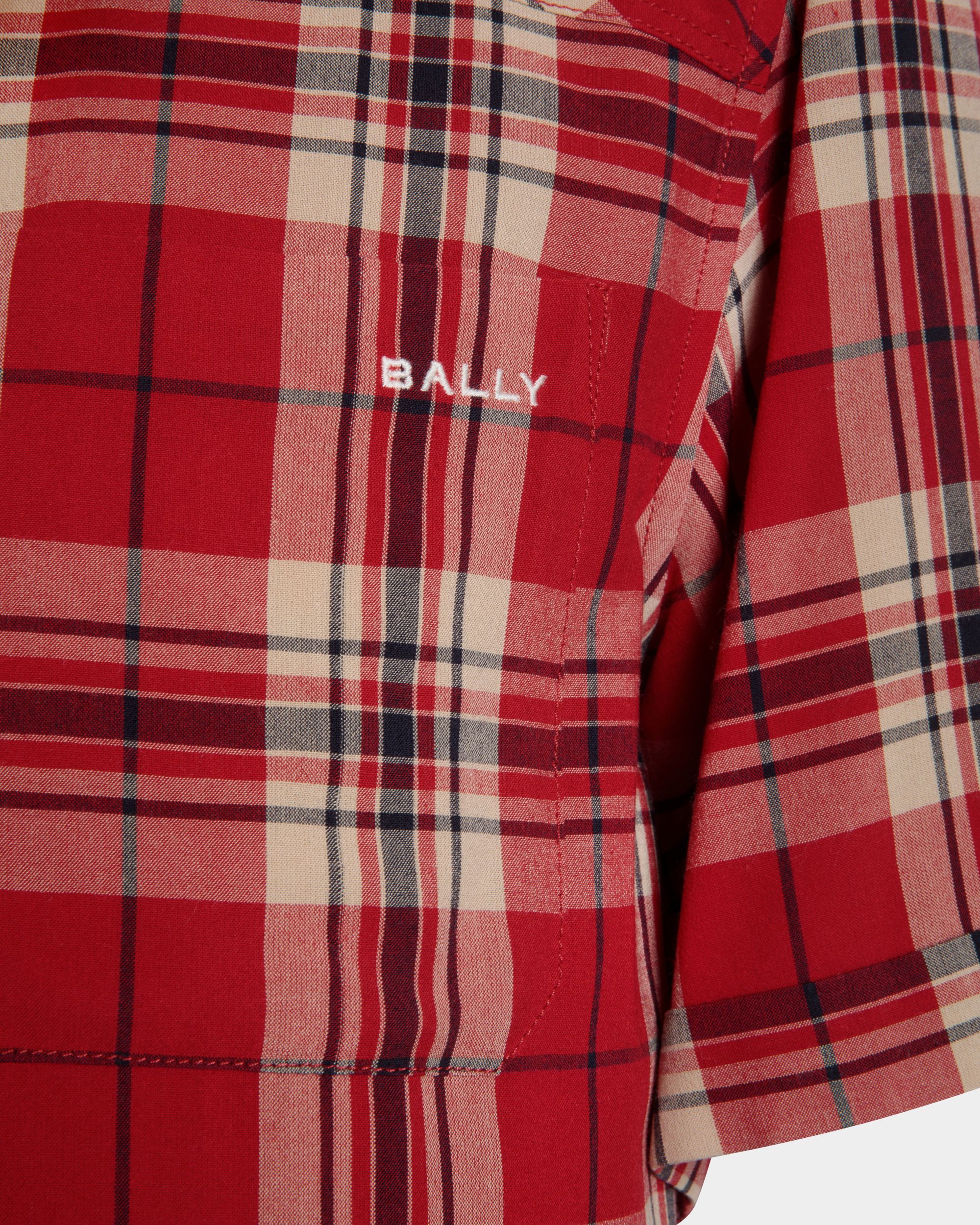 チェック シャツ レッド ビスコース - 男性 - Bally - 02
