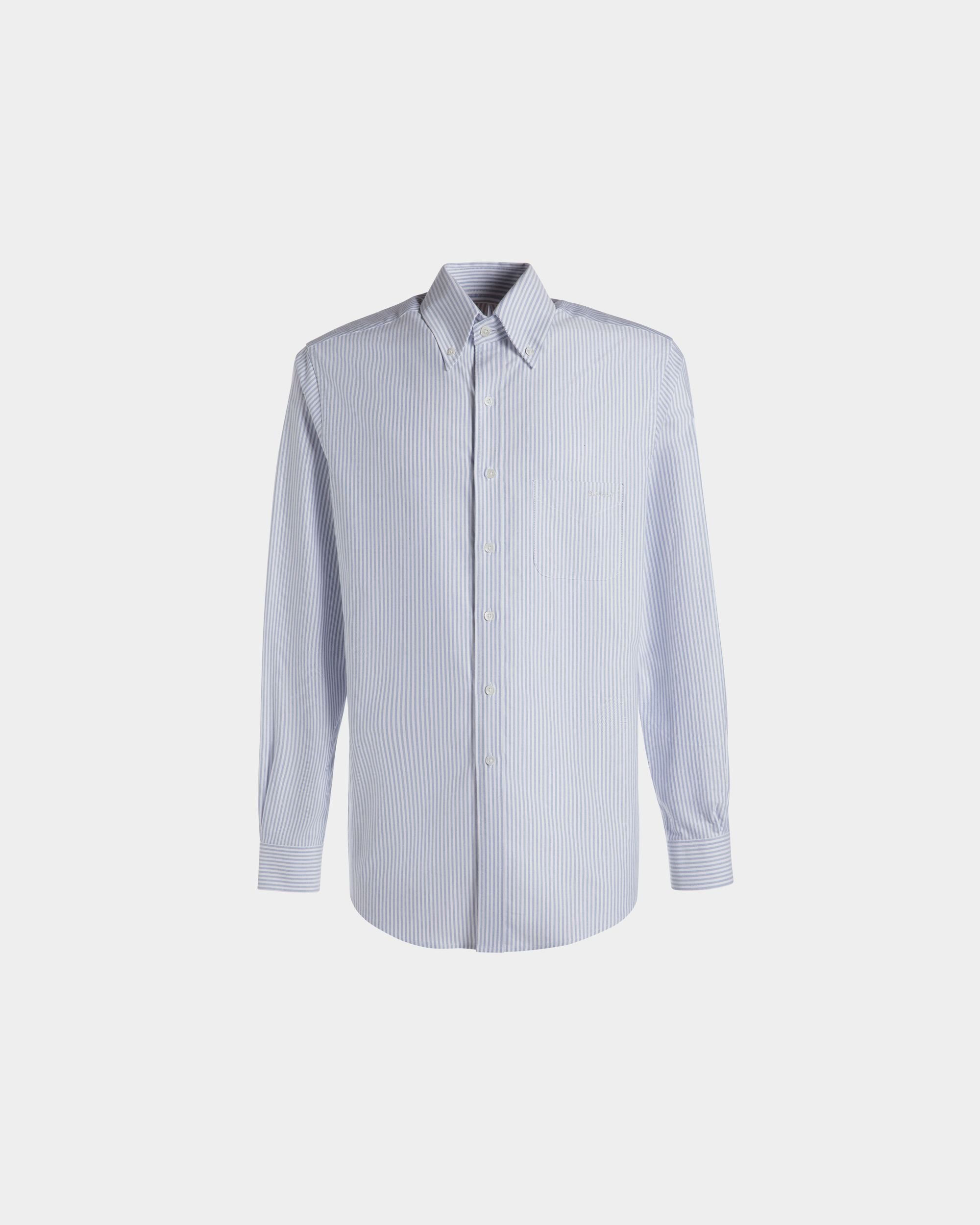 レギュラー ロングスリーブ シャツ Light Blue コットン - 男性 - Bally - 01