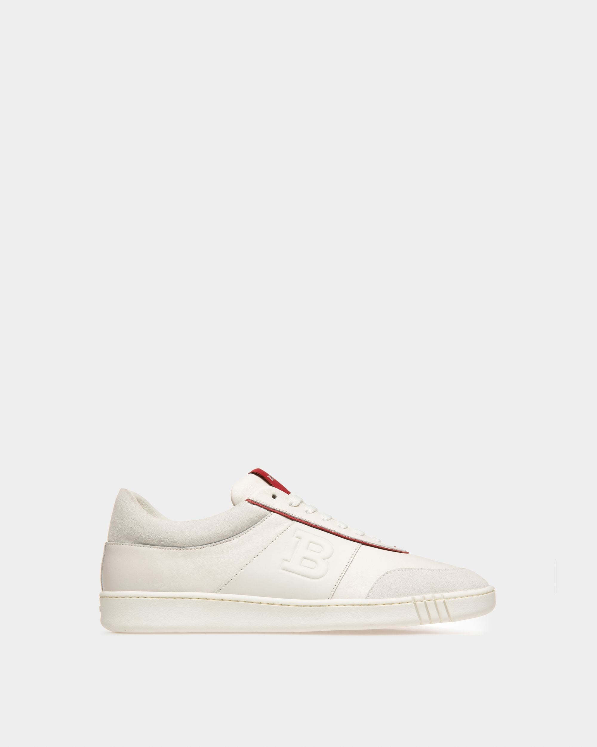 Wallys ホワイト＆レッド レザー＆スエード スニーカー - 男性 - Bally - 01