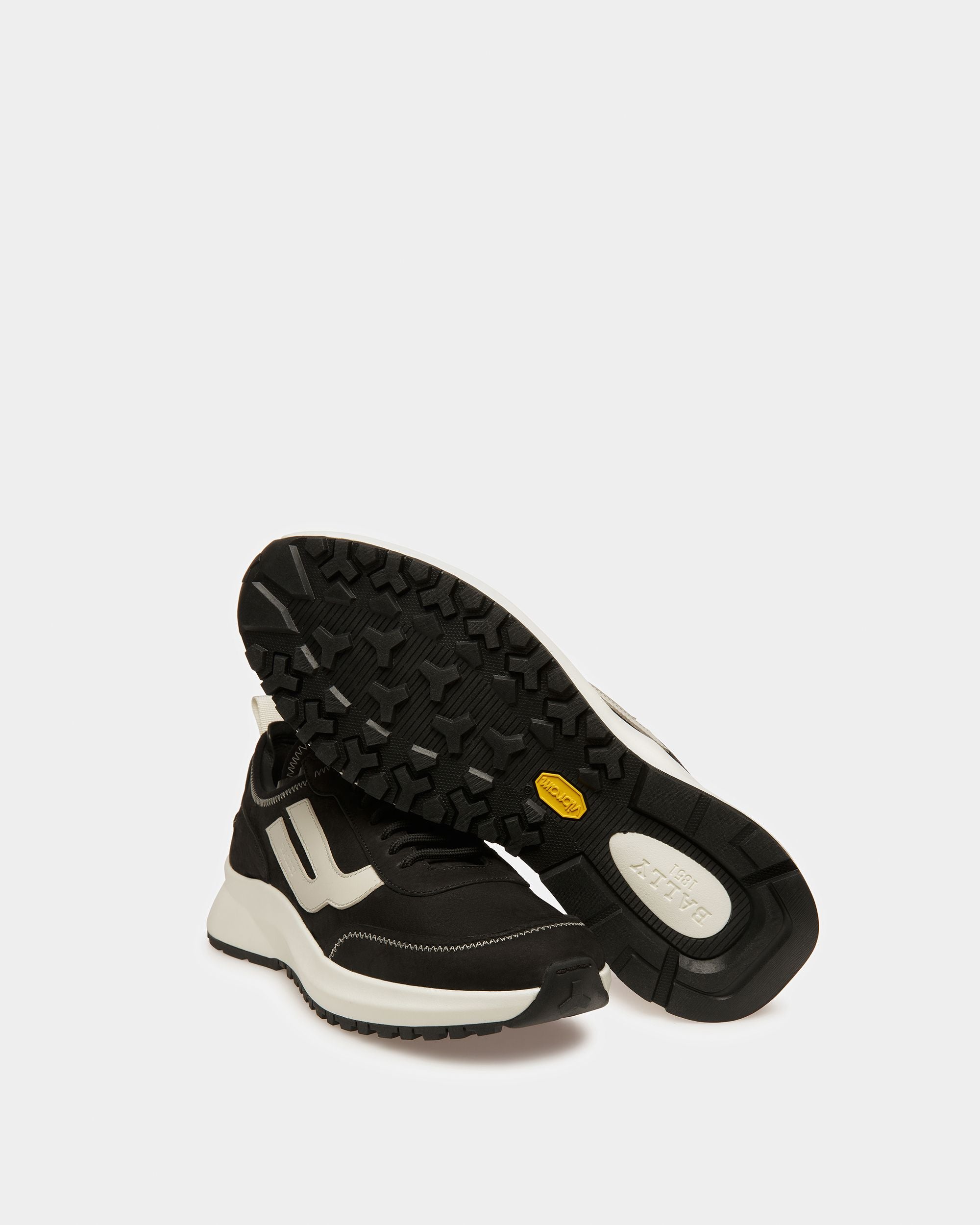 Darys ブラック＆ダスティホワイト レザー スニーカー - 男性 - Bally - 04