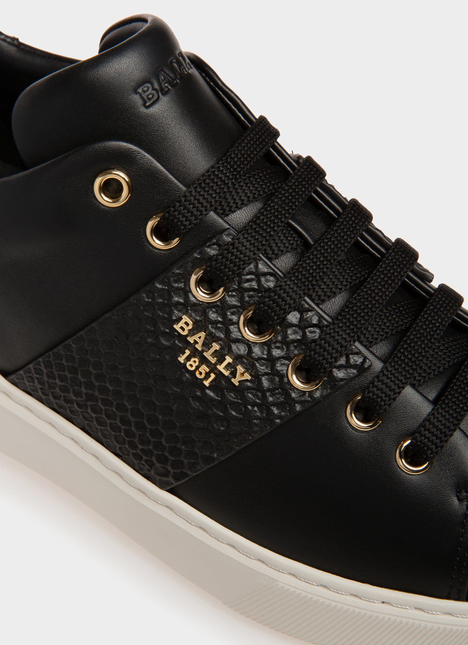 Mattye ブラック レザー スニーカー - 男性 - Bally - 06