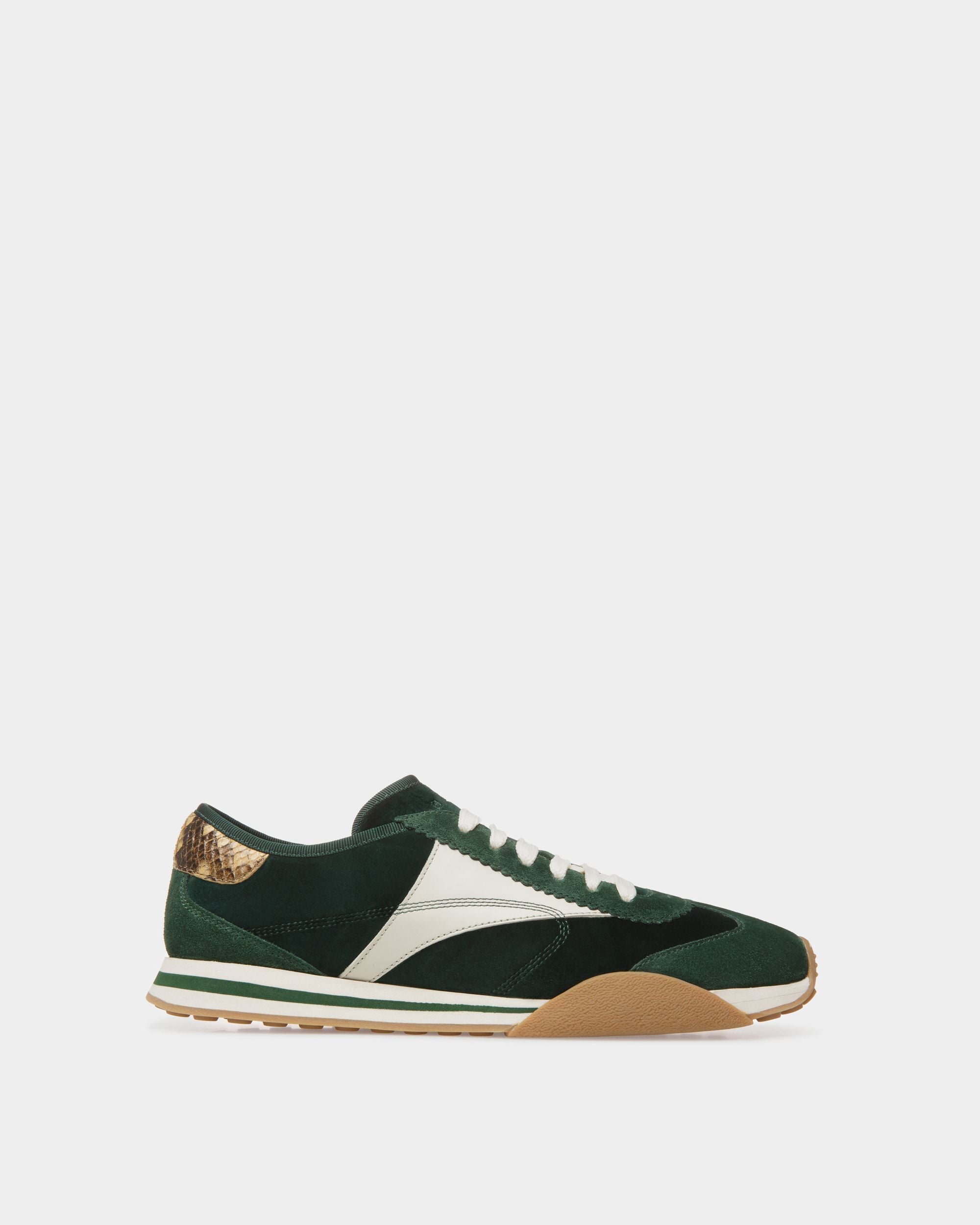Sussex スニーカー グリーン＆ダスティホワイト レザー＆コットン - 男性 - Bally - 01