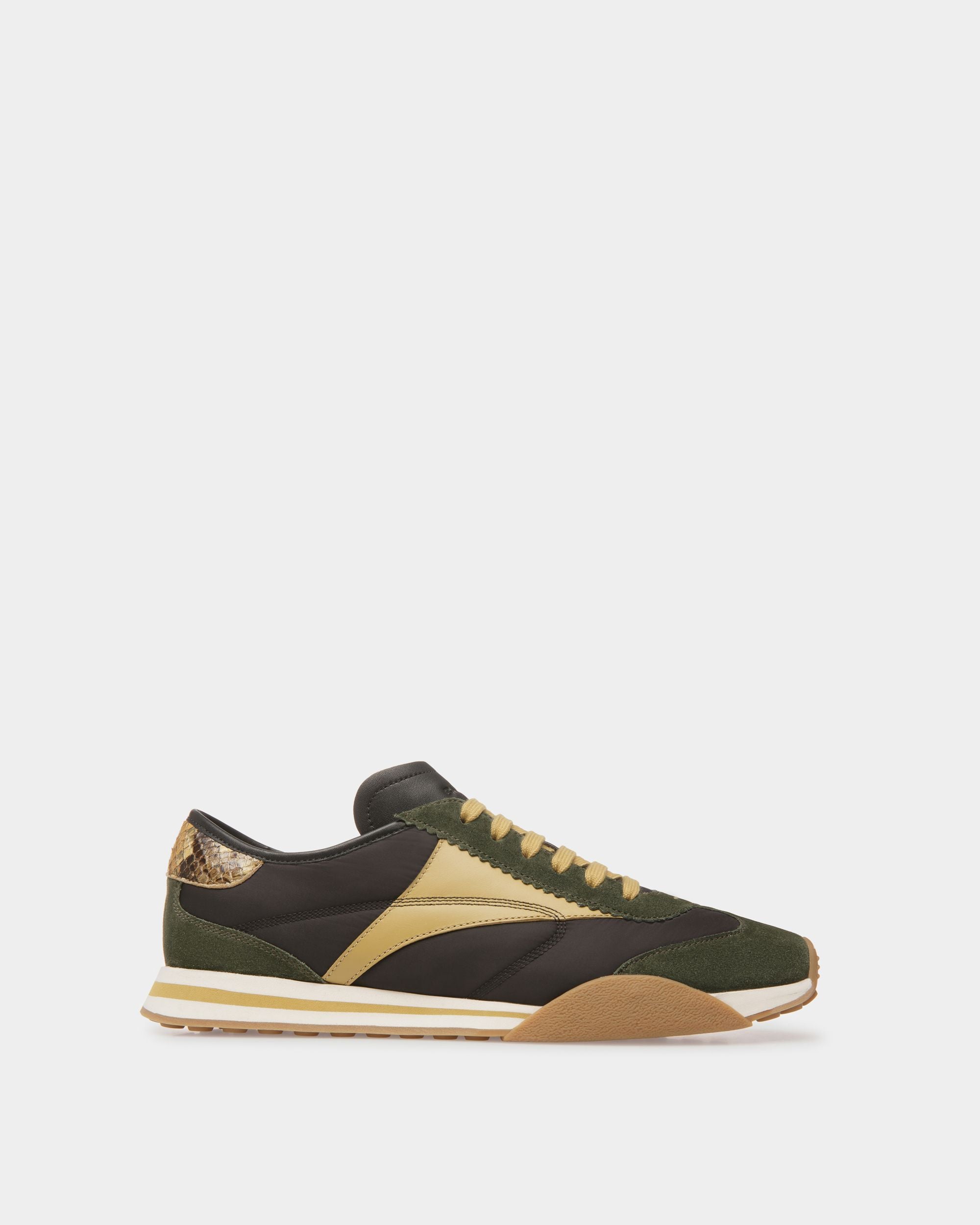 Sussex スニーカー グリーン＆ブラック レザー＆ファブリック - 男性 - Bally - 01