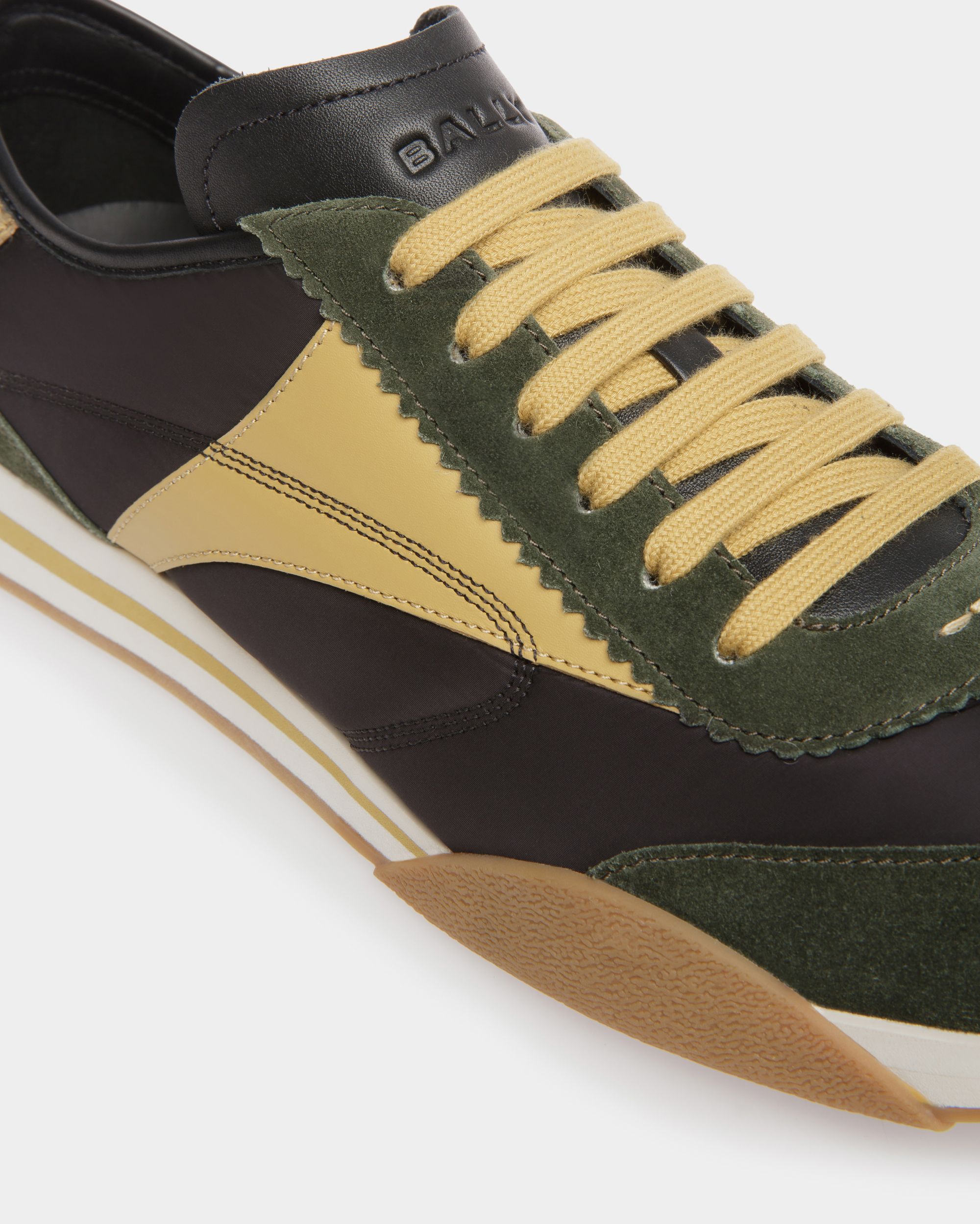 Sussex スニーカー グリーン＆ブラック レザー＆ファブリック - 男性 - Bally - 06