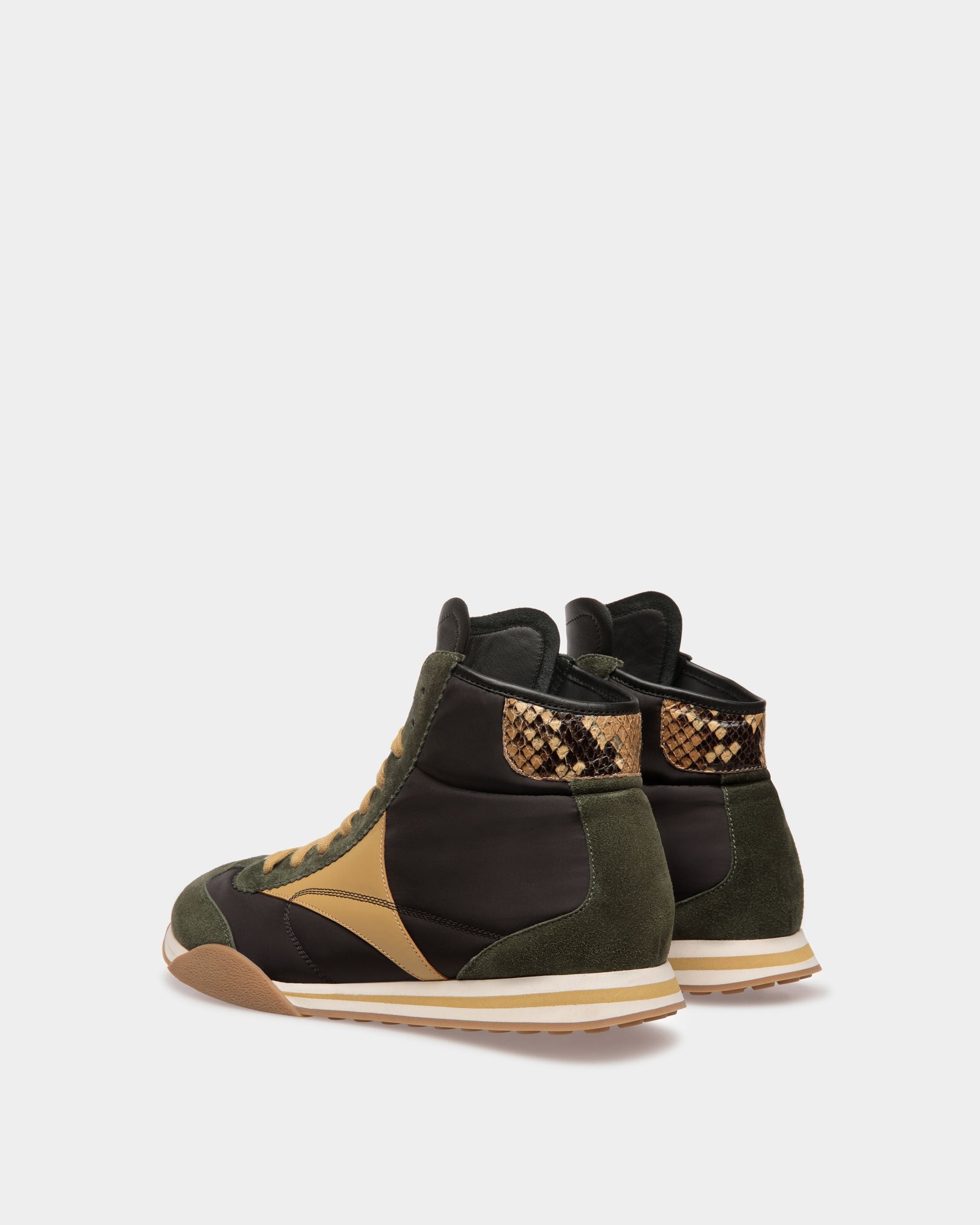 Sussex スニーカー グリーン＆ブラック レザー＆ファブリック - 男性 - Bally - 03