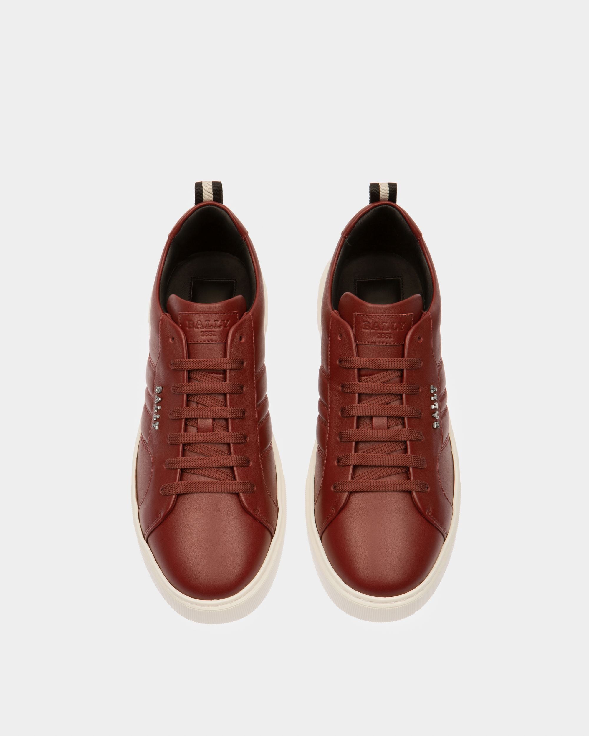 Maxim ヘリテージレッド レザー スニーカー - 男性 - Bally - 02