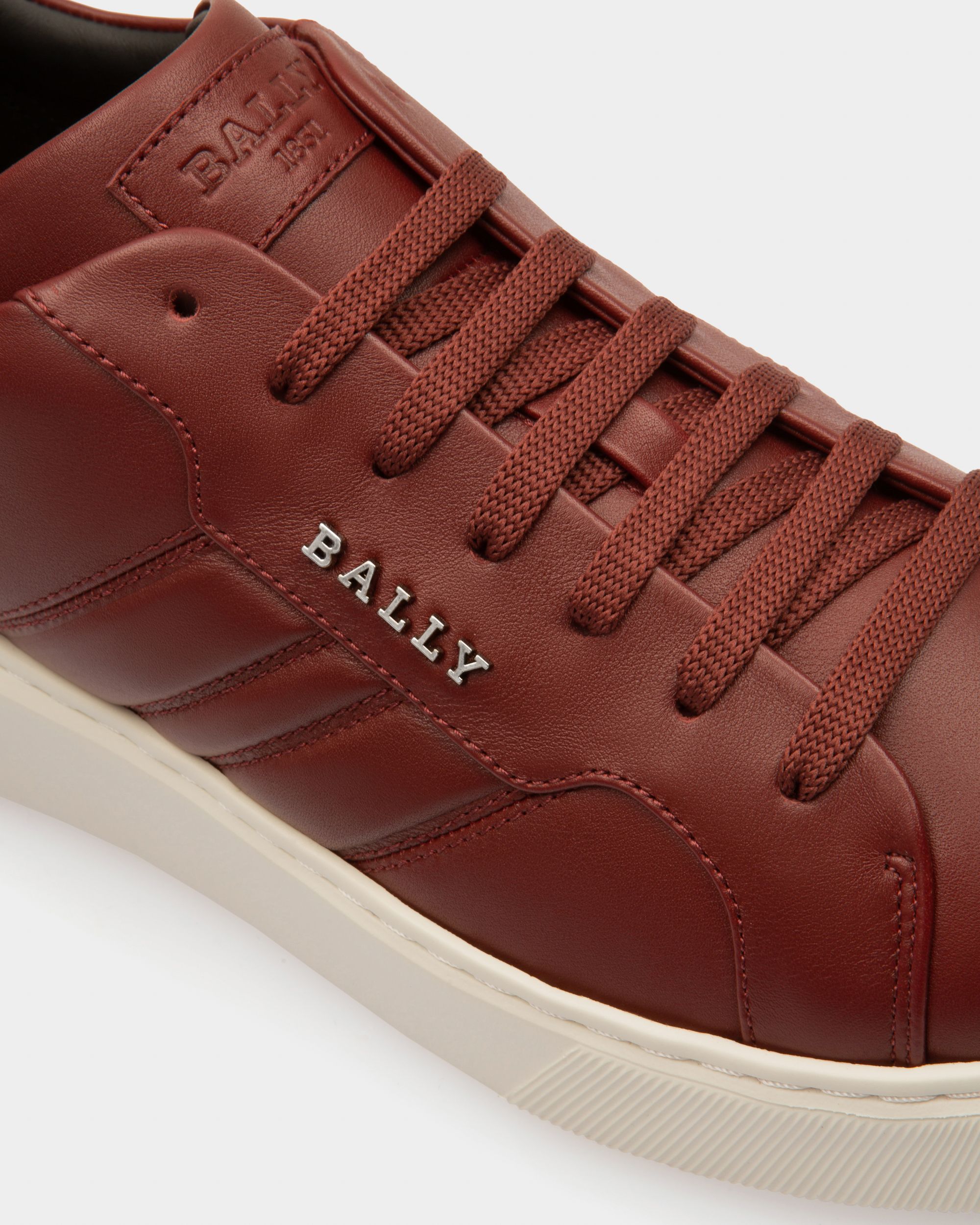 Maxim ヘリテージレッド レザー スニーカー - 男性 - Bally - 05