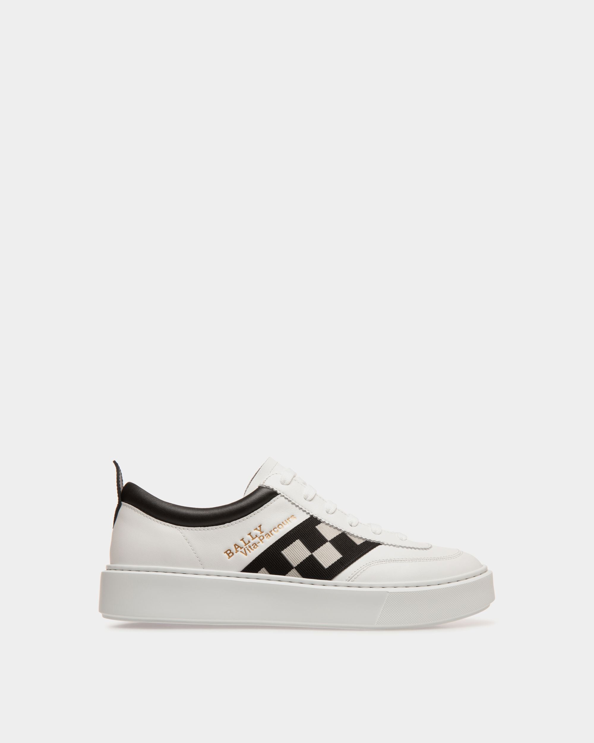 Sneaker In White  Leather - 男性 - Bally - 01