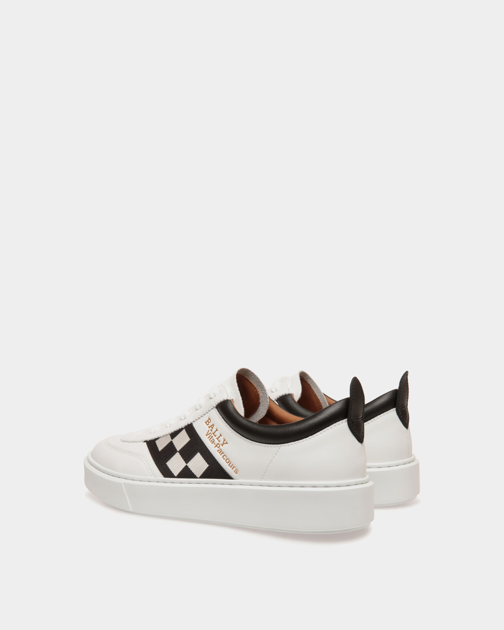 Sneaker In White  Leather - 男性 - Bally - 03