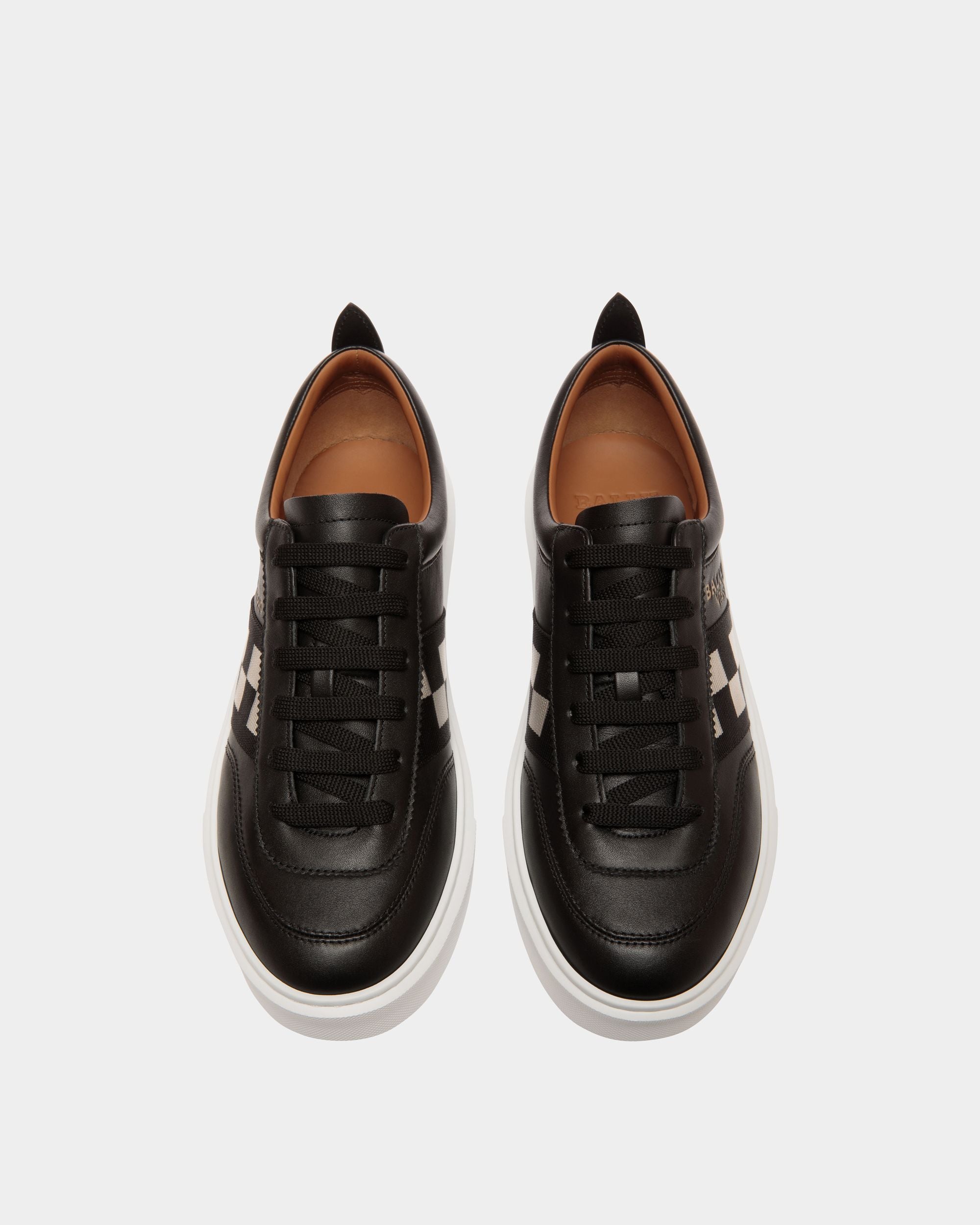 Sneaker In Black  Leather - 男性 - Bally - 04