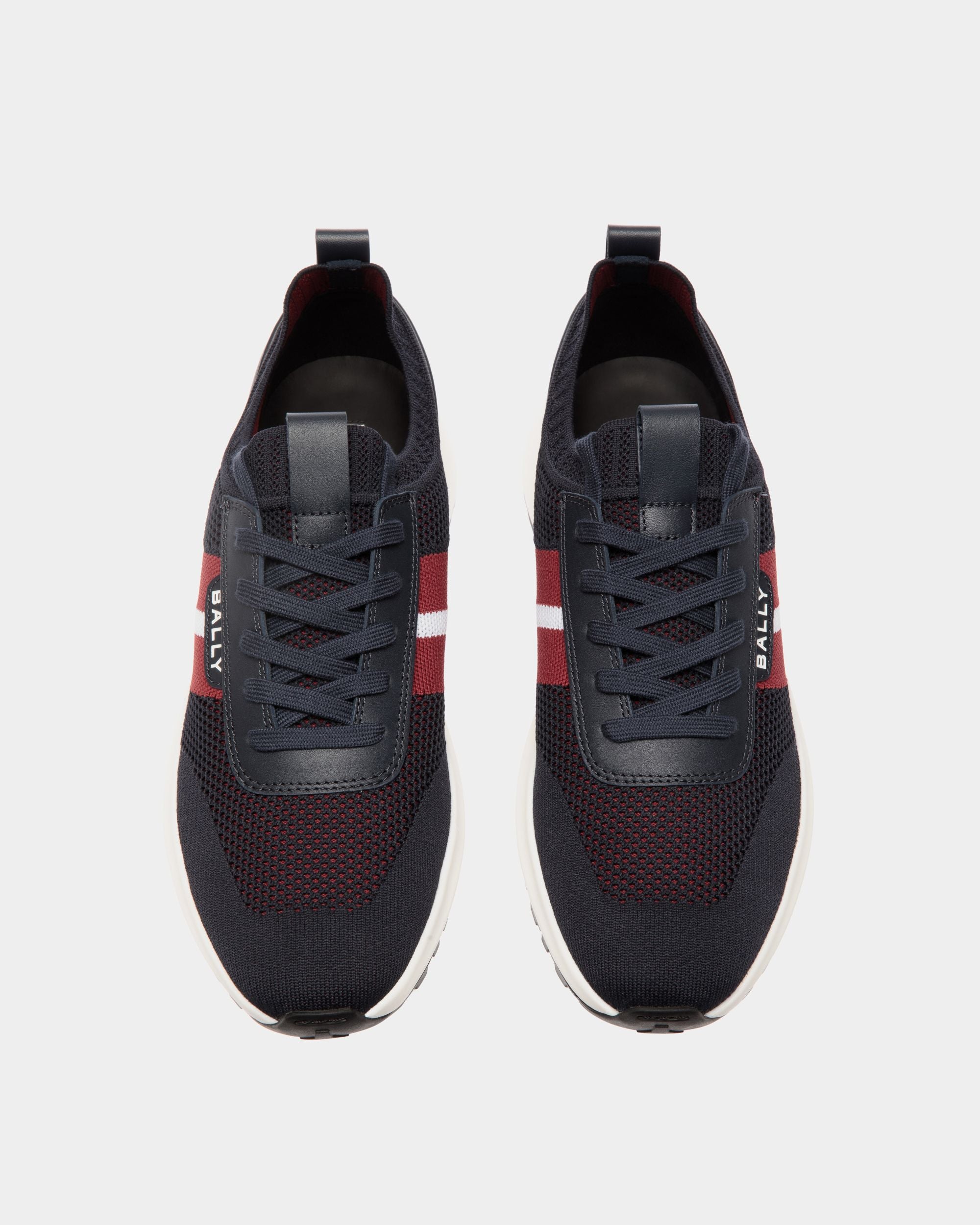 Outline スニーカー ネイビーブルー ニット - 男性 - Bally - 05