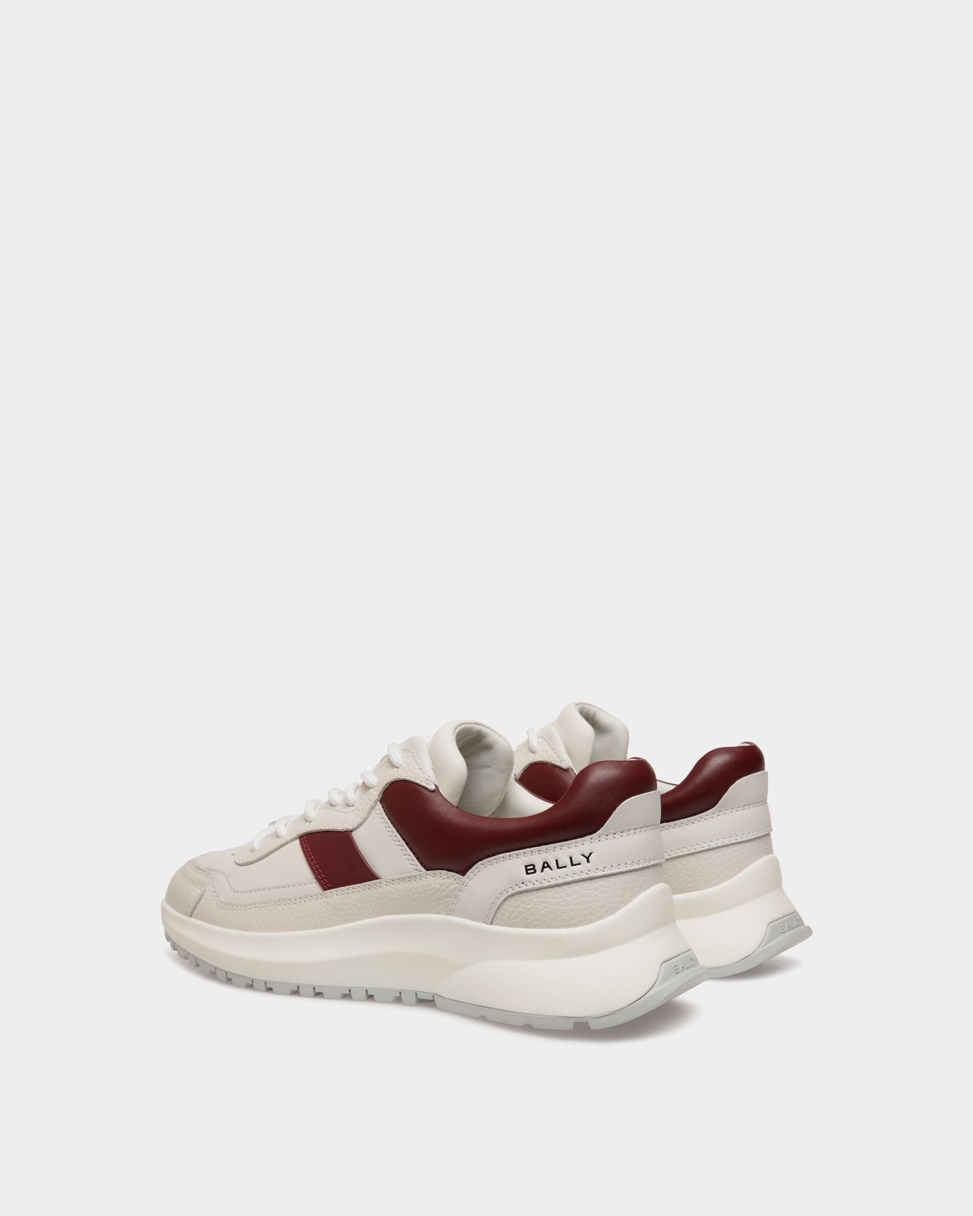 Outline スニーカー ホワイト＆ヘリテージレッド レザー - 男性 - Bally - 03