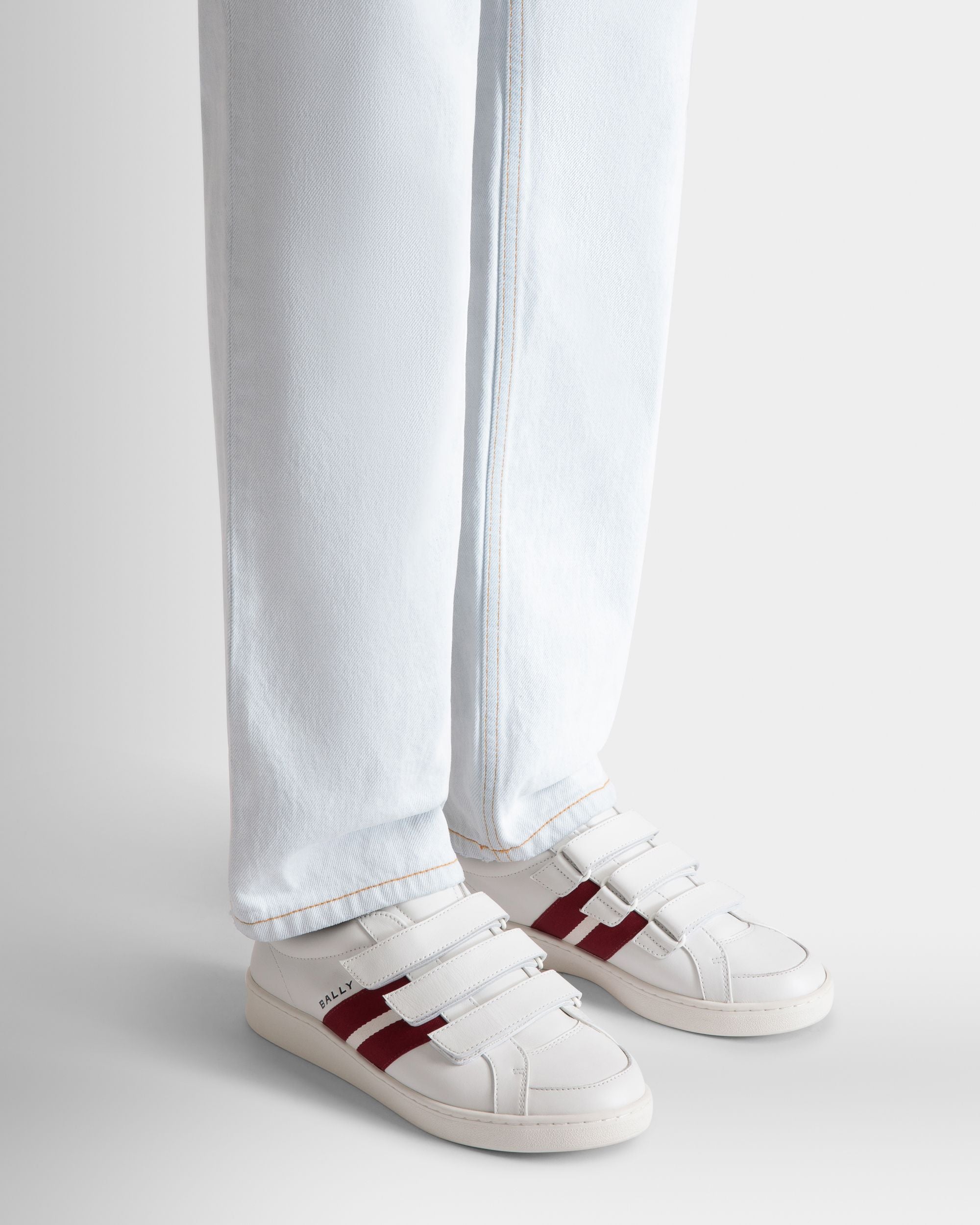 Tennis スニーカー ホワイト＆ネイビーブルー レザー - 男性 - Bally - 02