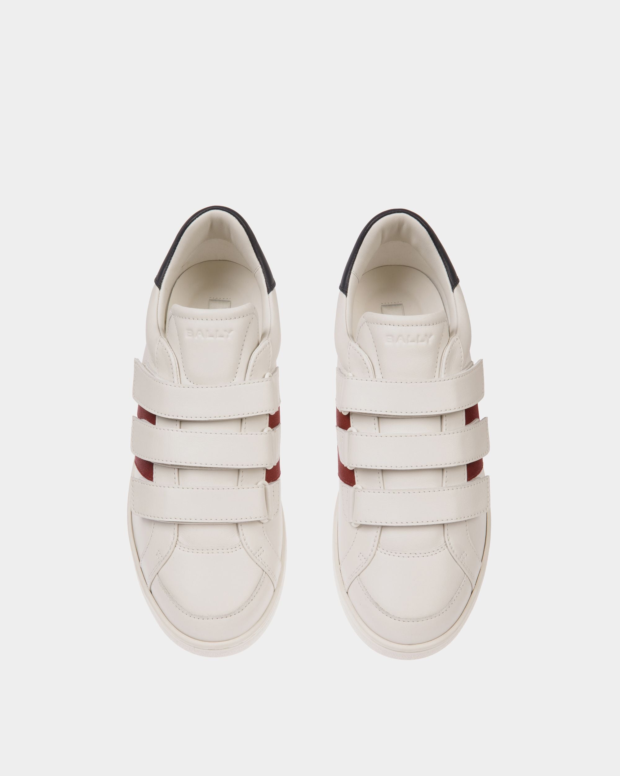 Tennis スニーカー ホワイト＆ネイビーブルー レザー - 男性 - Bally - 05