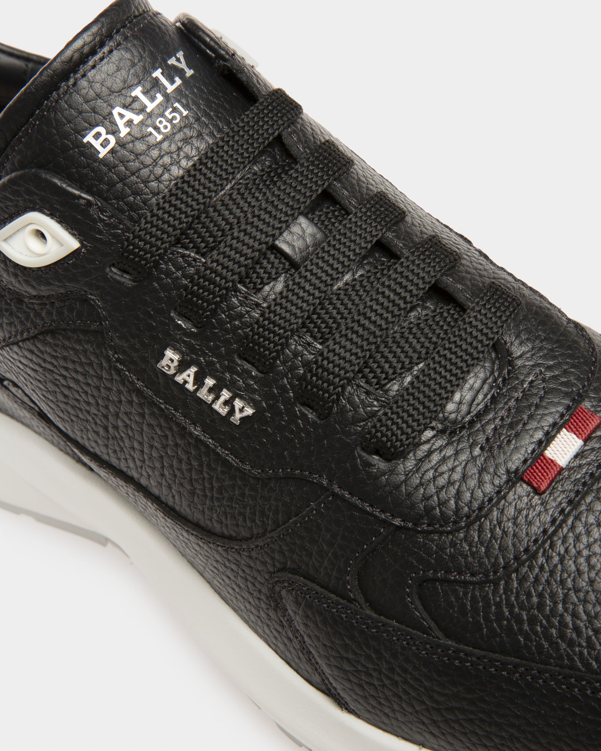 Dave ブラック レザー スニーカー - 男性 - Bally - 06