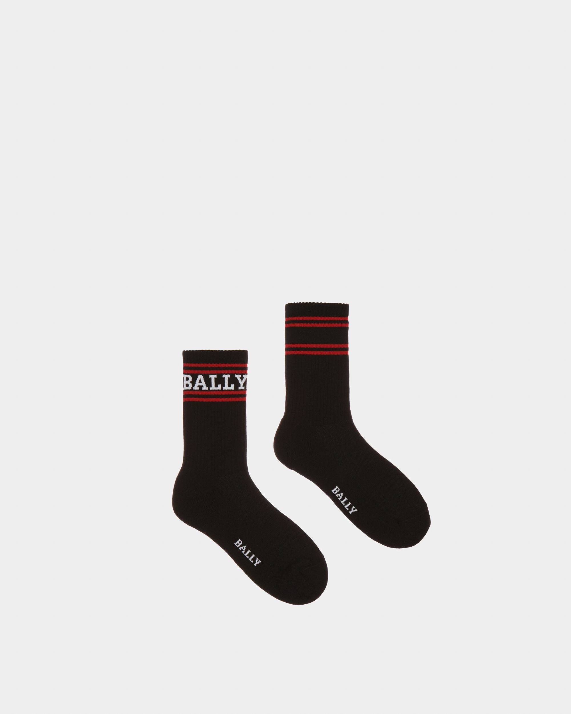 ブラック コットン ソックス - 男性 - Bally - 01