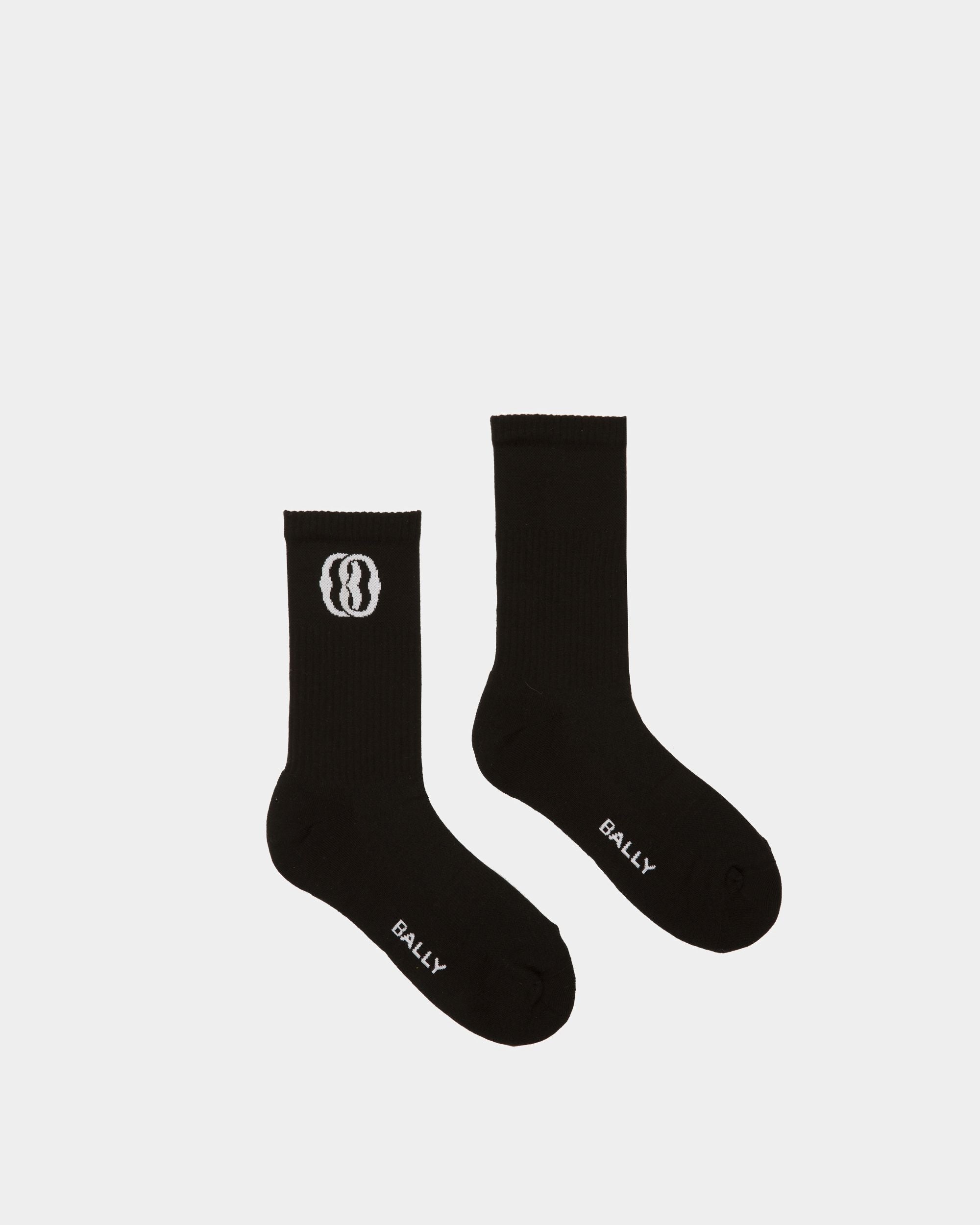 Emblem ソックス ブラック コットン - 男性 - Bally - 01