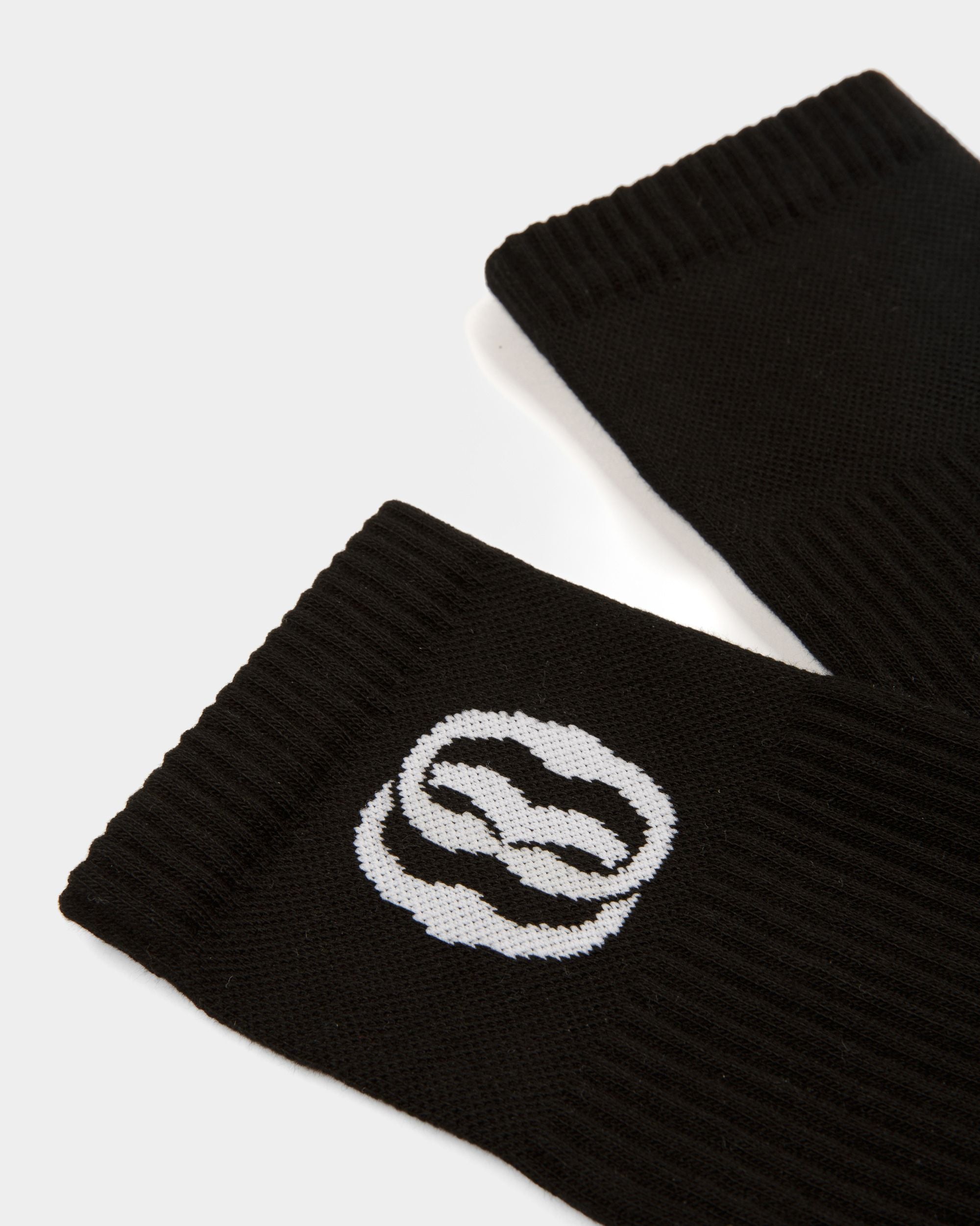 Emblem ソックス ブラック コットン - 男性 - Bally - 02
